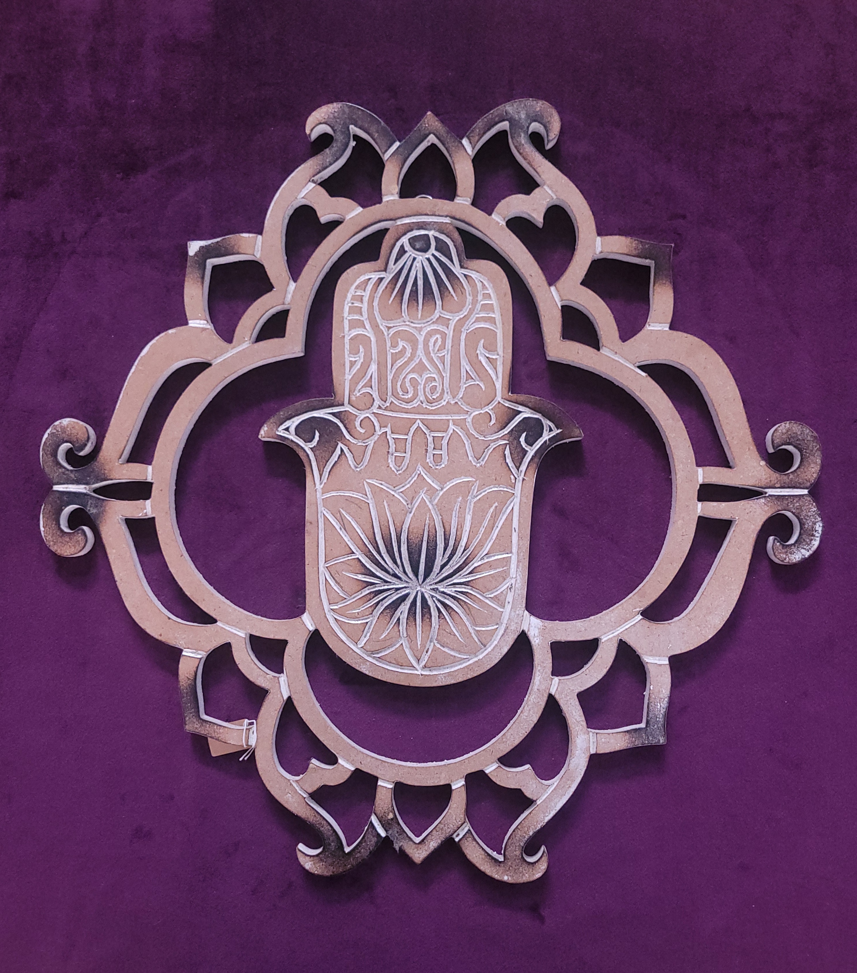 Mano de Fátima de Madera