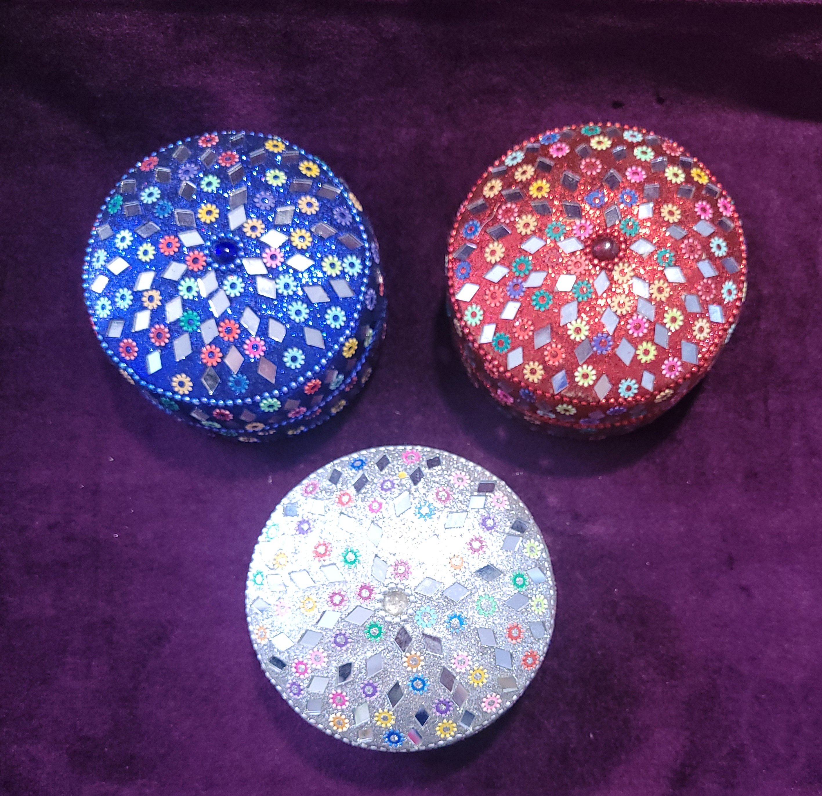 Set cinco cajas joyero de fantasía