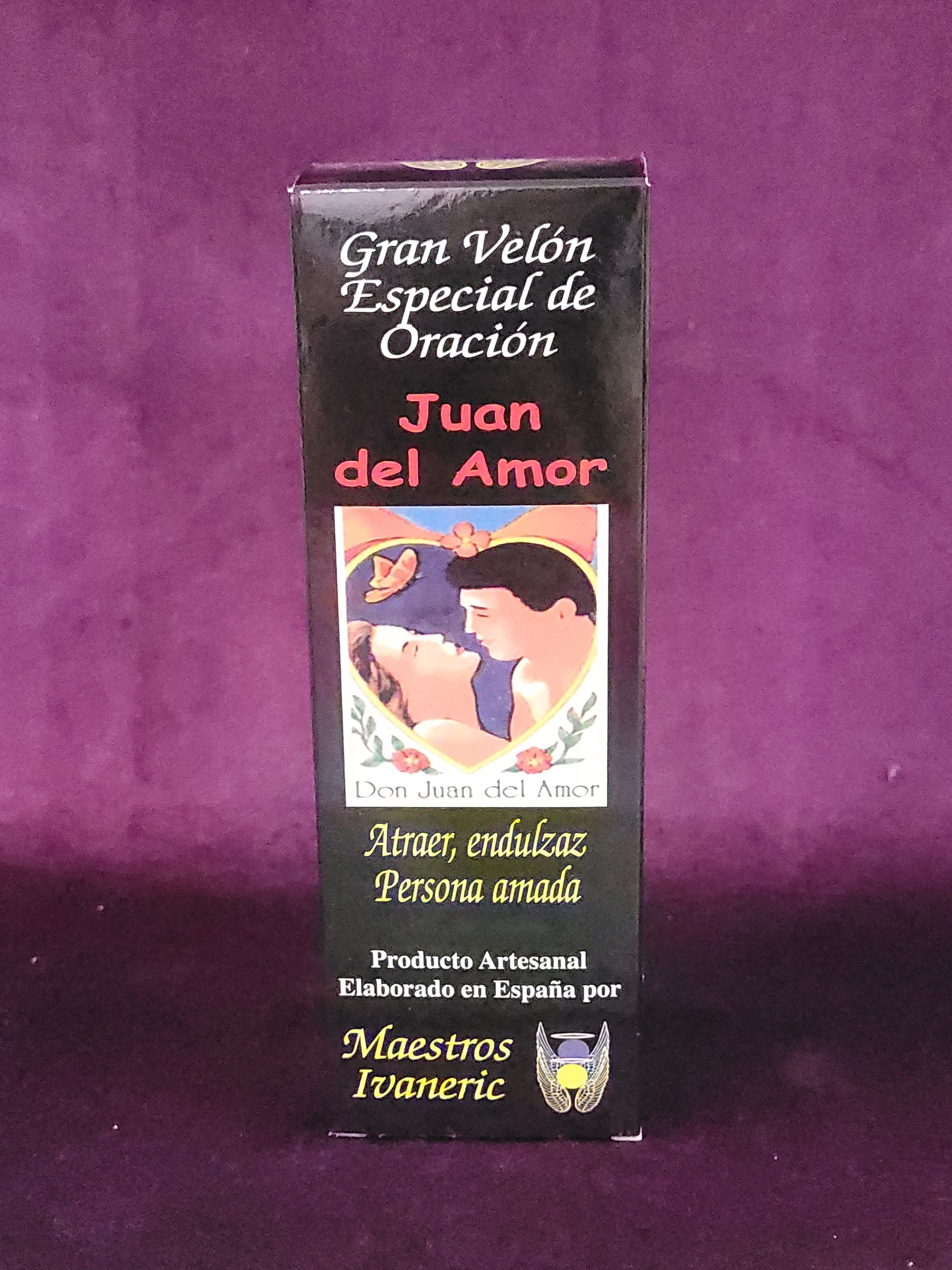 Velón con Oración Juan del Amor peticiones de amor
