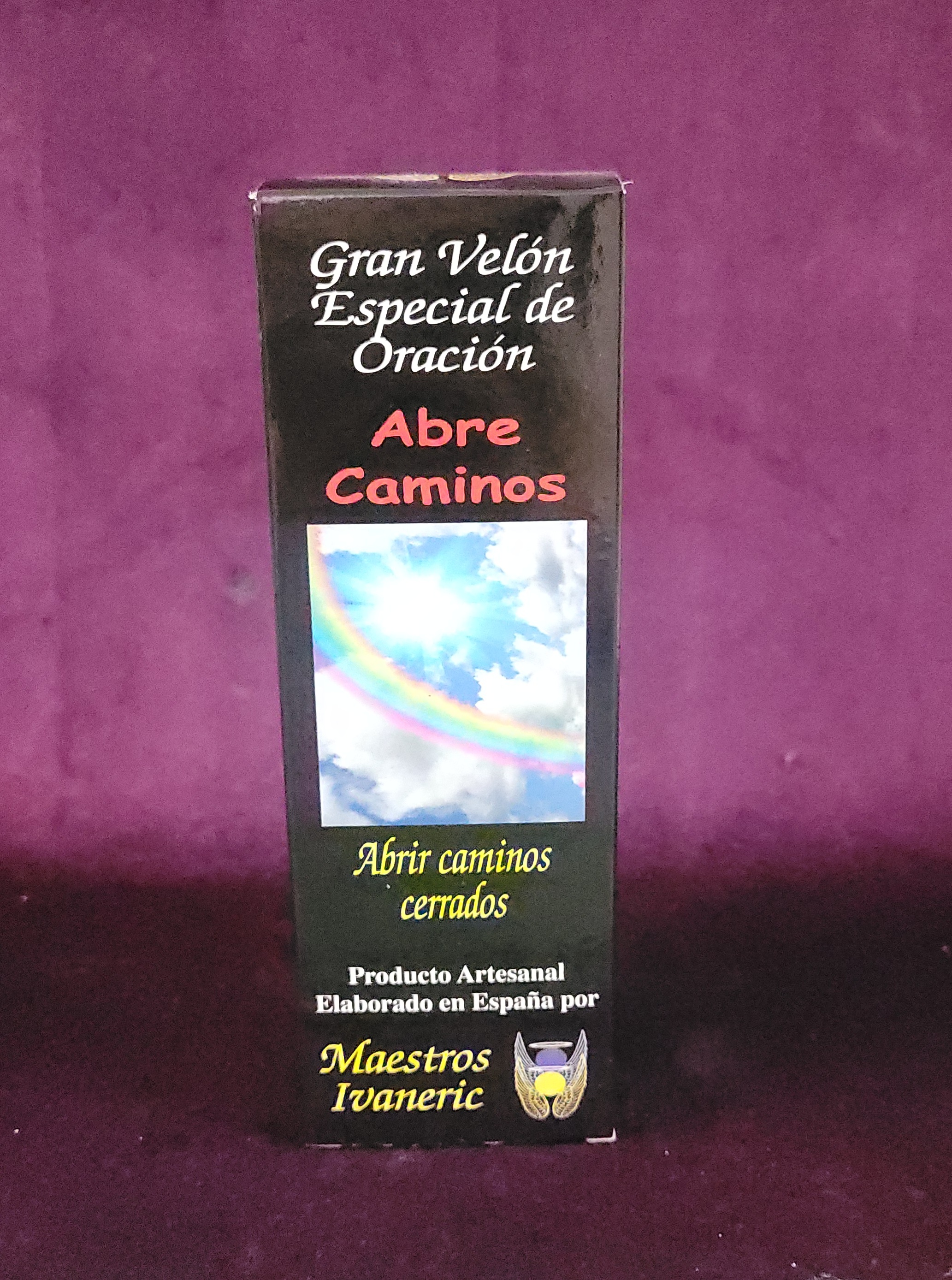 Velón con Oración Abre Caminos, abre caminos cerrados