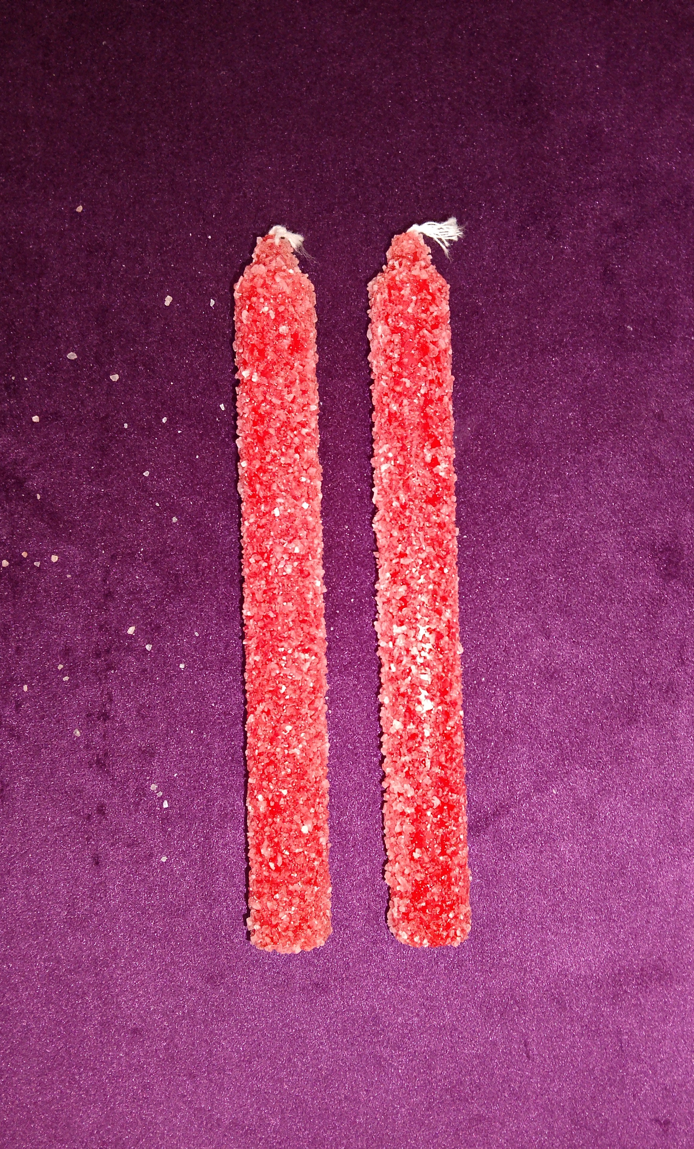 Vela de Sal Esencialmente Ritualizada Roja