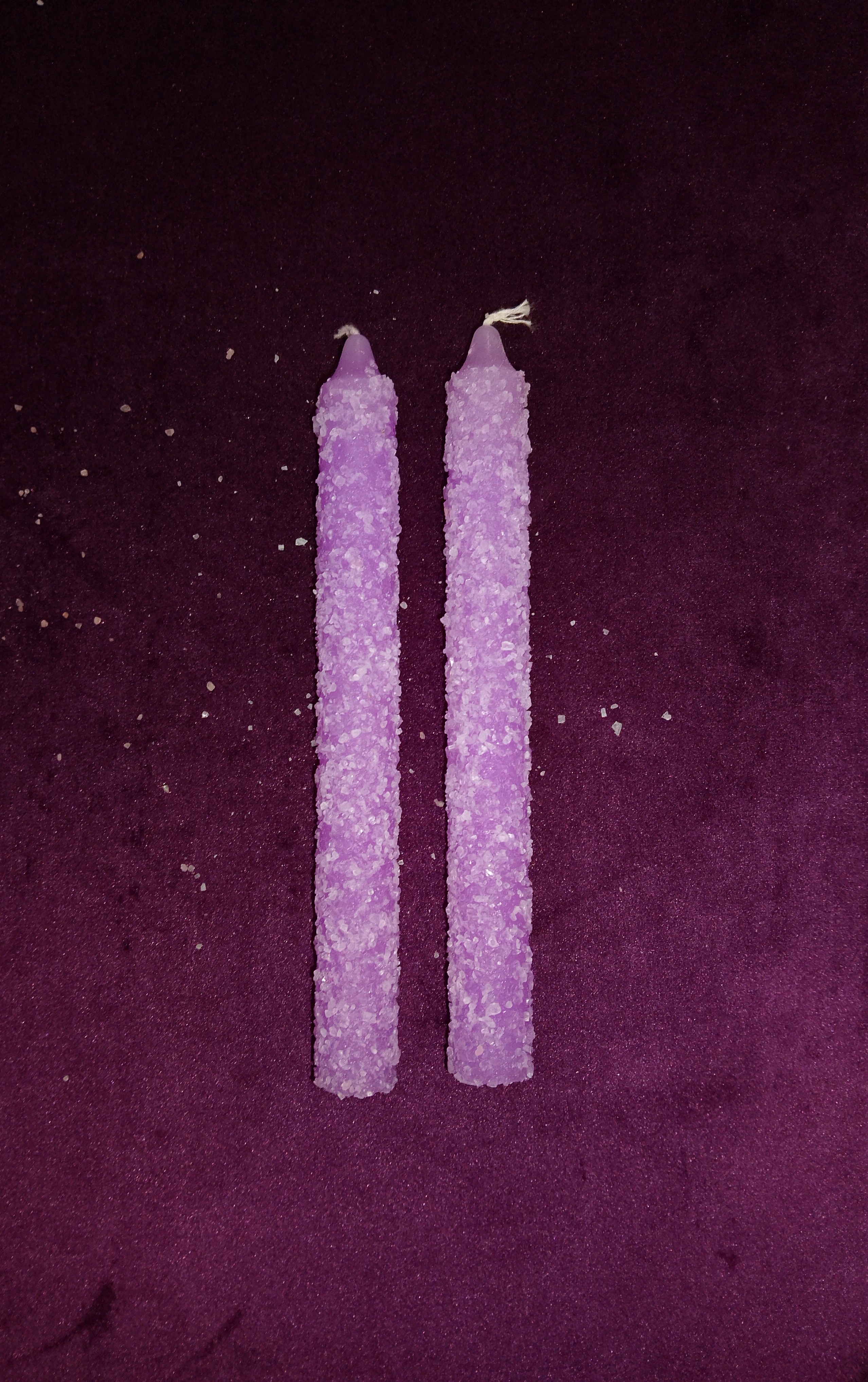 Vela de Sal Esencialmente Ritualizada Violeta