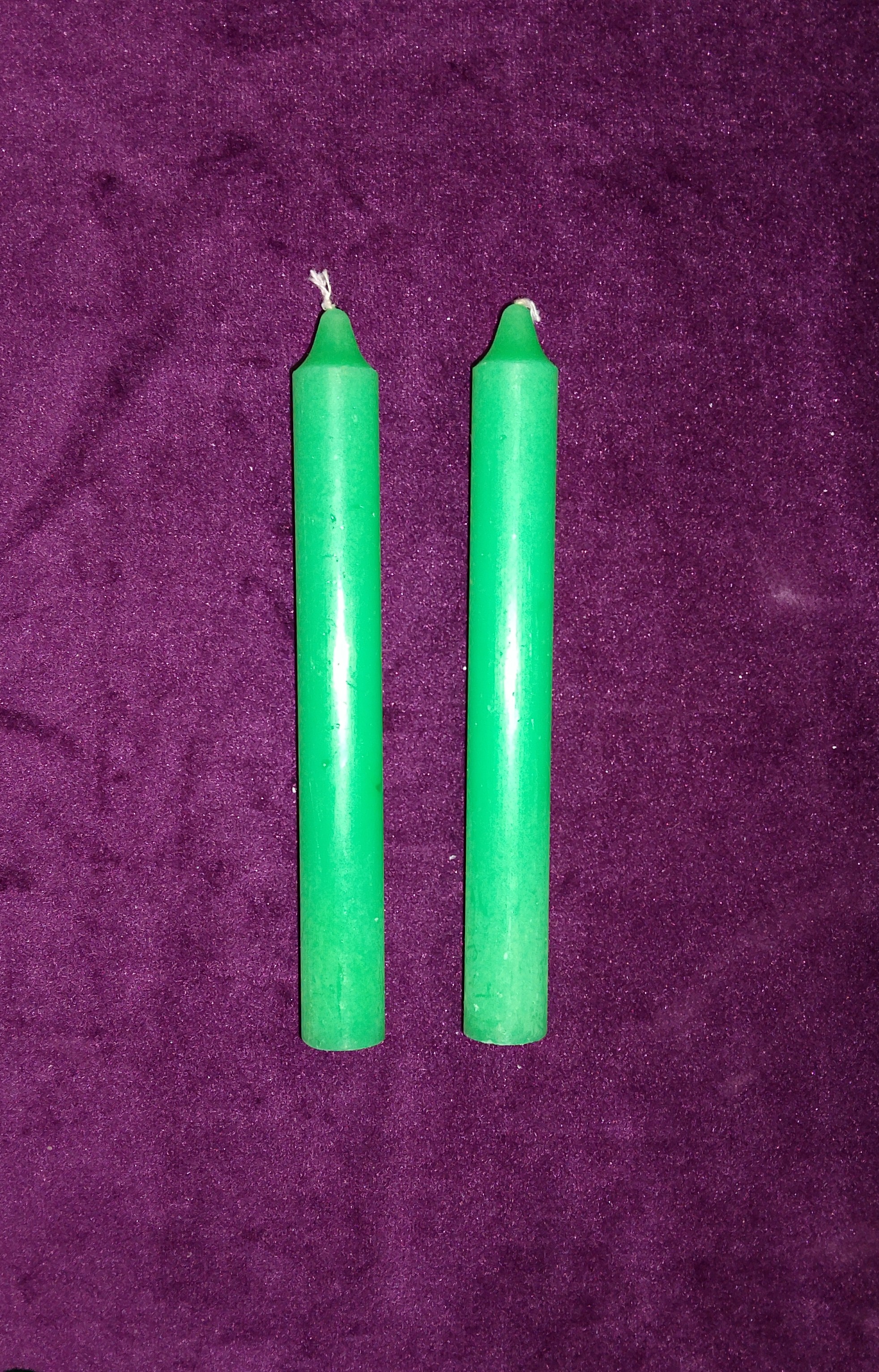 Vela Artesana Verde Claro
