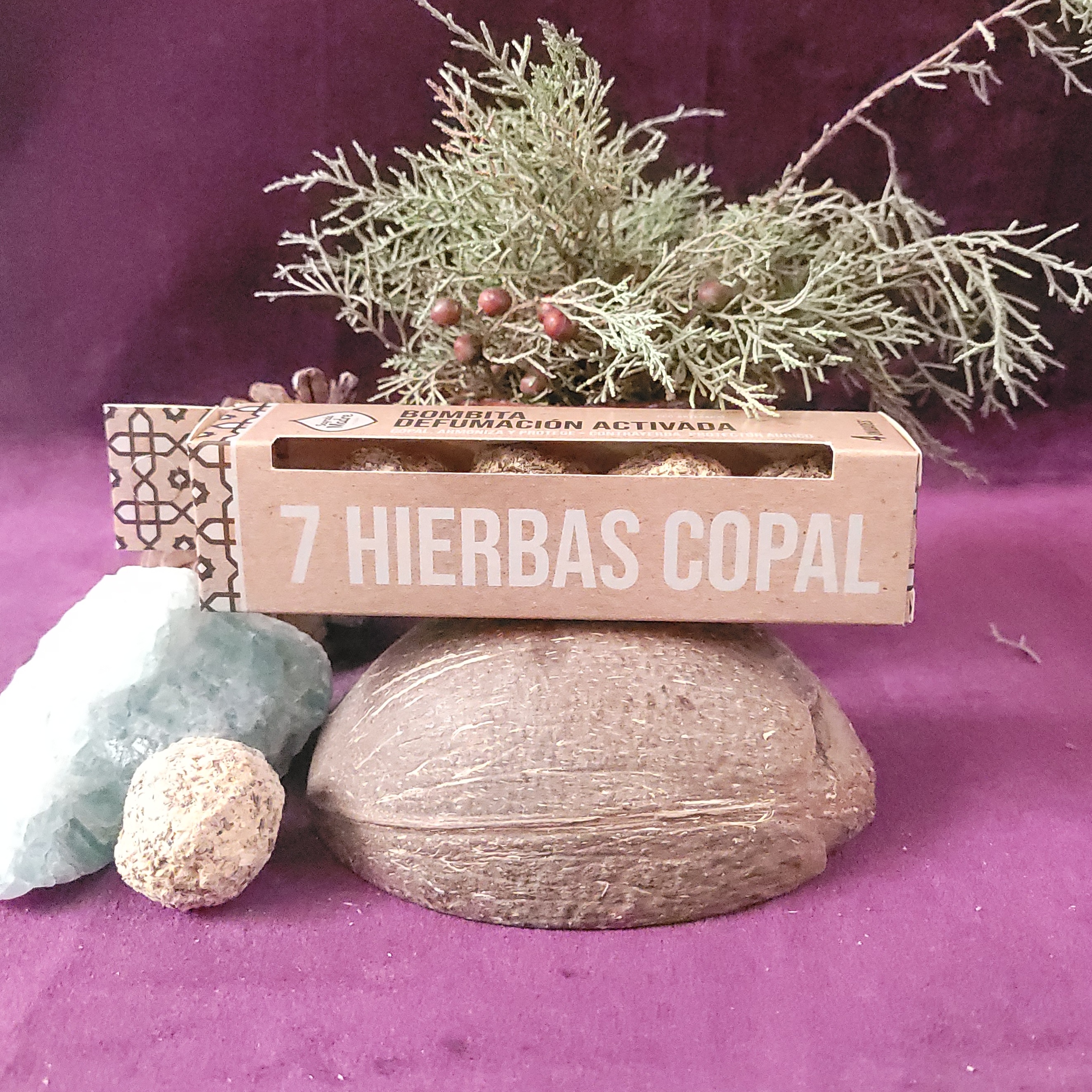 Bombitas 7 Hierbas Copal Defumación Activada Sagrada Madre