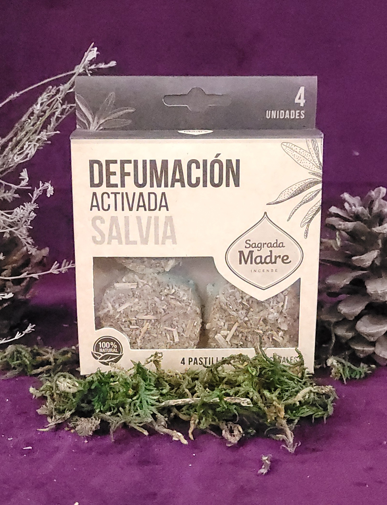 Defumación Activada Salvia 4 unidades