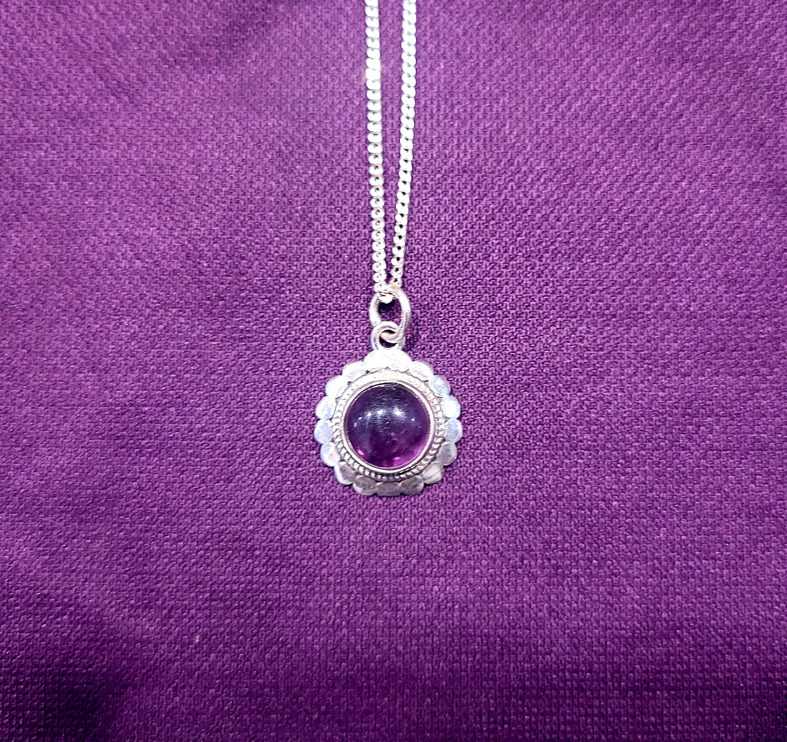 Colgante Amatista. Plata de Ley