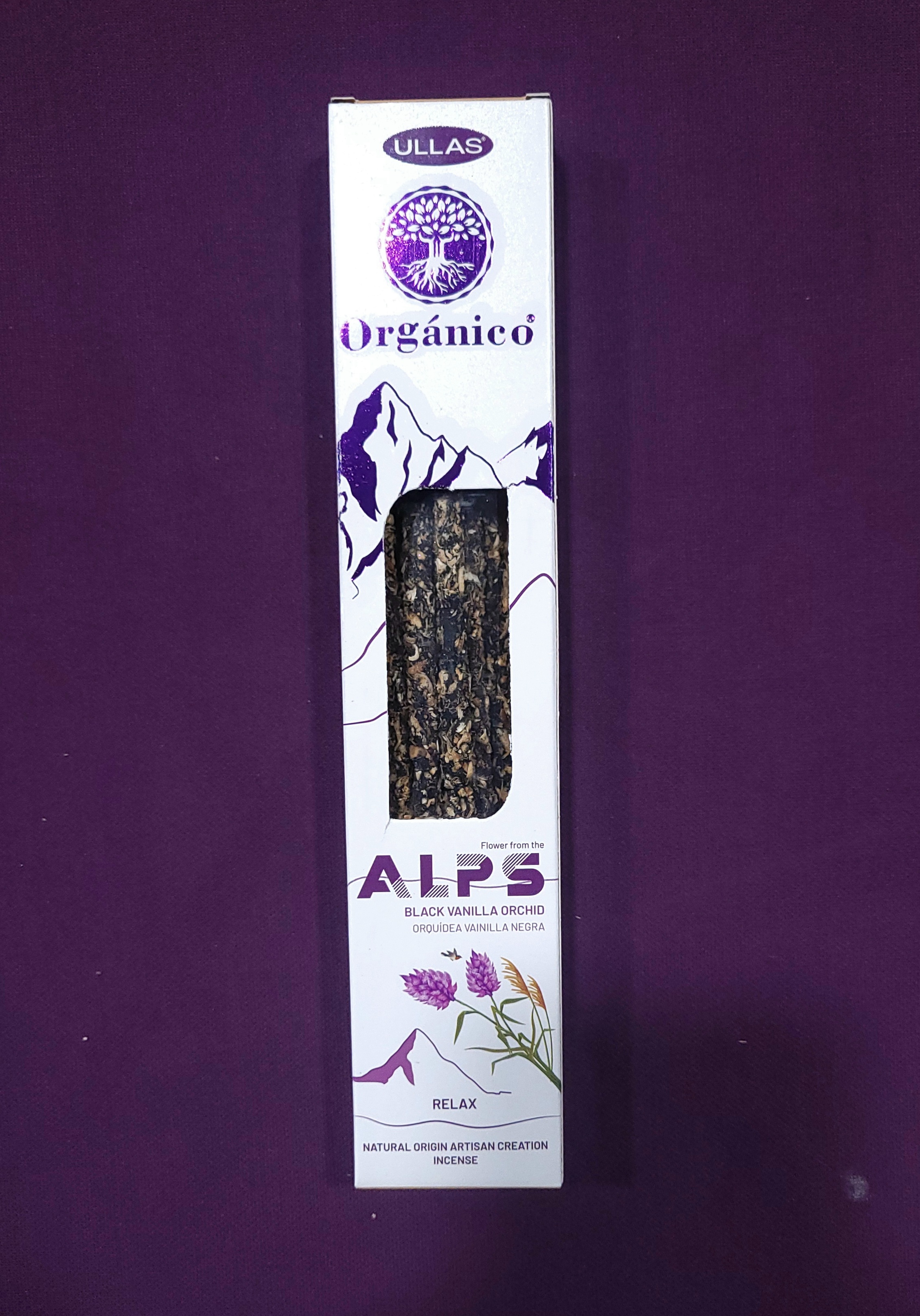 Incienso Natural Orquídea Negra con Vainilla