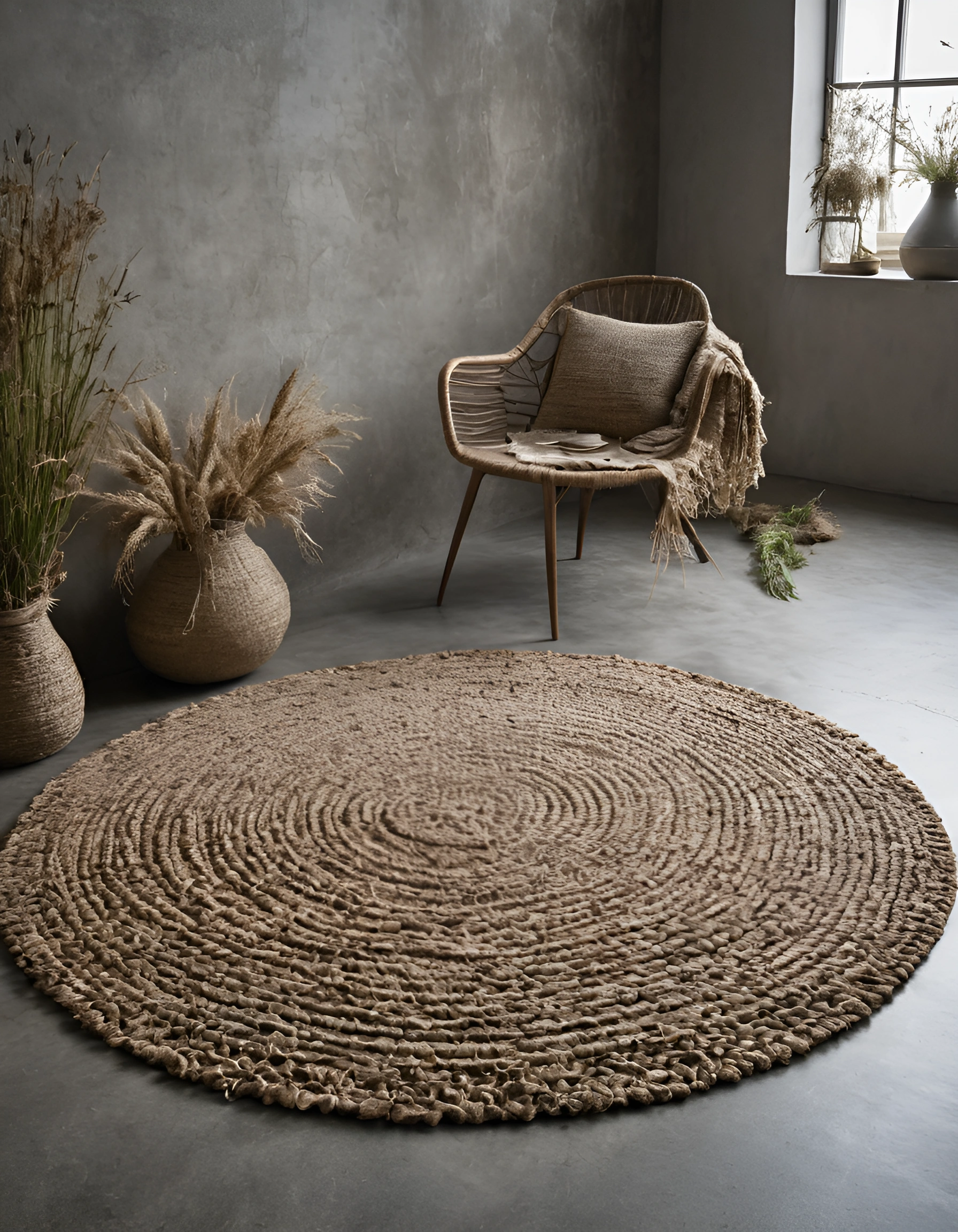 Jute Rug (Round) - Eco friendly Product for Eco Conscious People