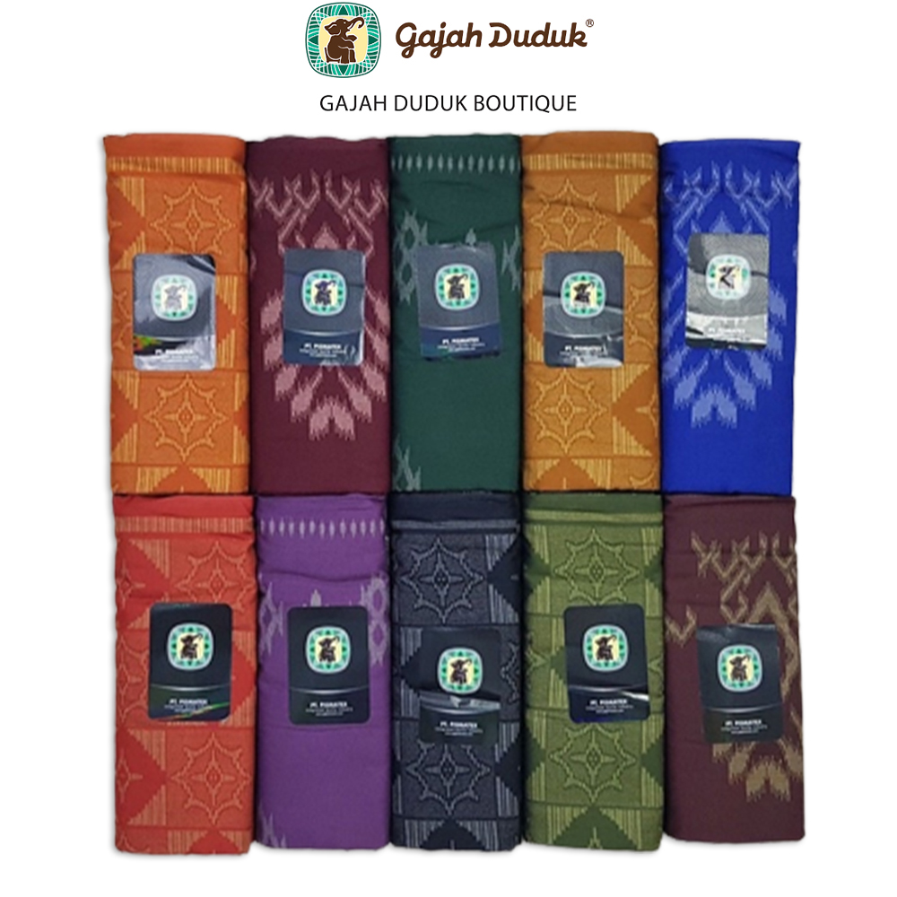 Kain Pelikat Eksklusif Gajah Duduk Asia Kembang / Mika Kembang (Medium 4000)