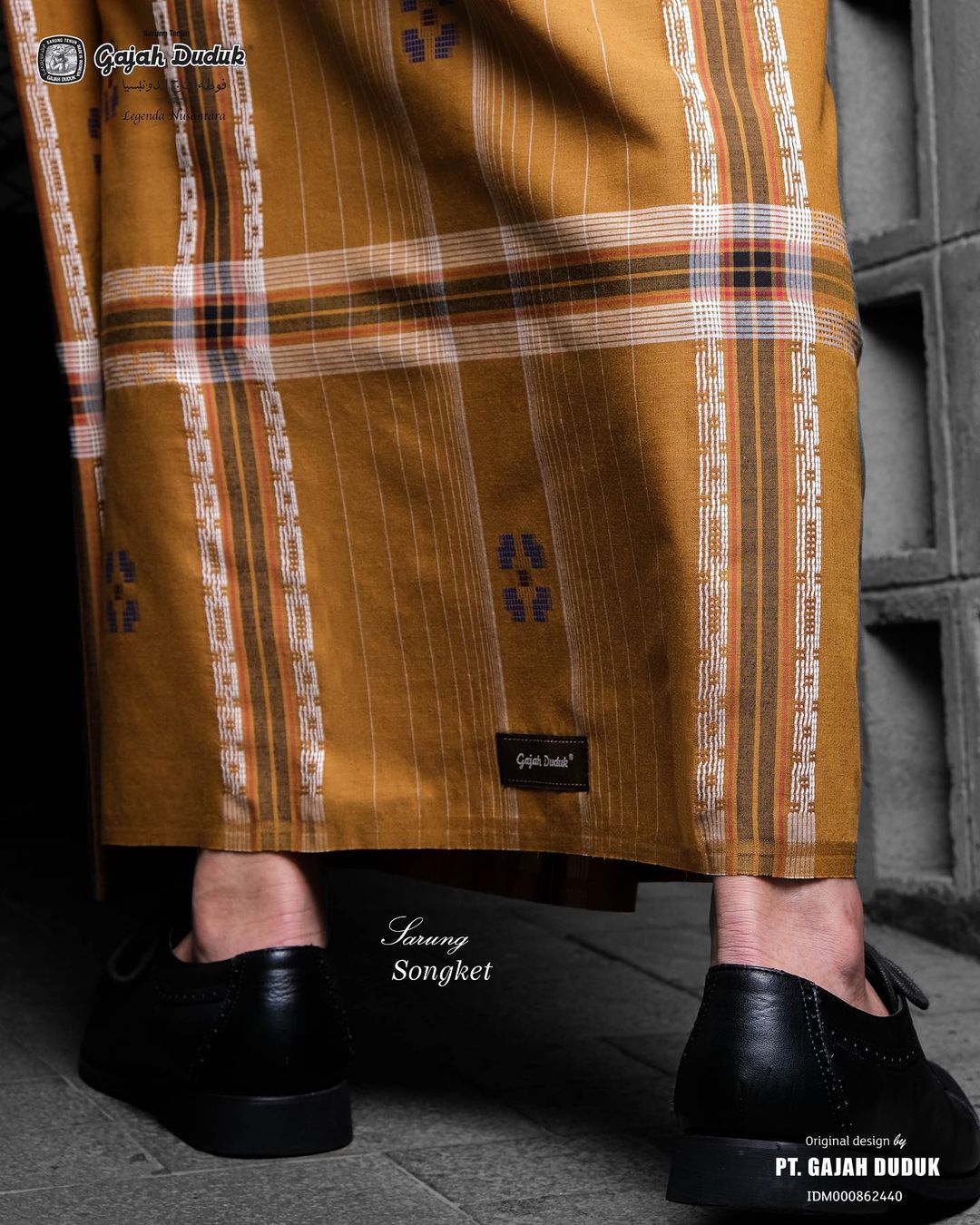 Kain Pelikat Eksklusif Gajah Duduk Songket Dus (Premium - 7000 benang)