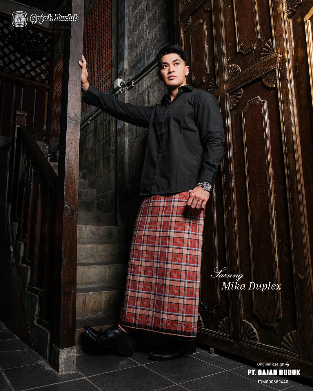 Kain Pelikat Gajah Duduk Mika Duplex  (Standard-2000 benang)