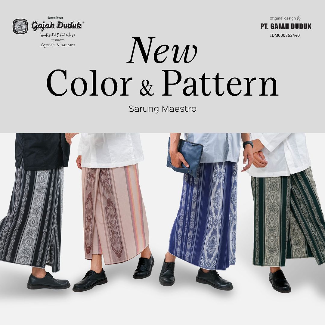  Kain Pelikat Eksklusif  Gajah Duduk Maestro (Premium - 8000 benang)