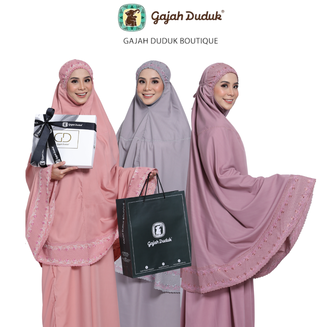 Telekung Sakura Exclusive Berkualiti & Sesuai Untuk Dijadikan Hadiah