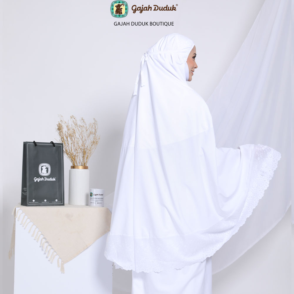 Telekung Gajah Duduk Premium Quality (Free Box & Ribbon Exclusive)