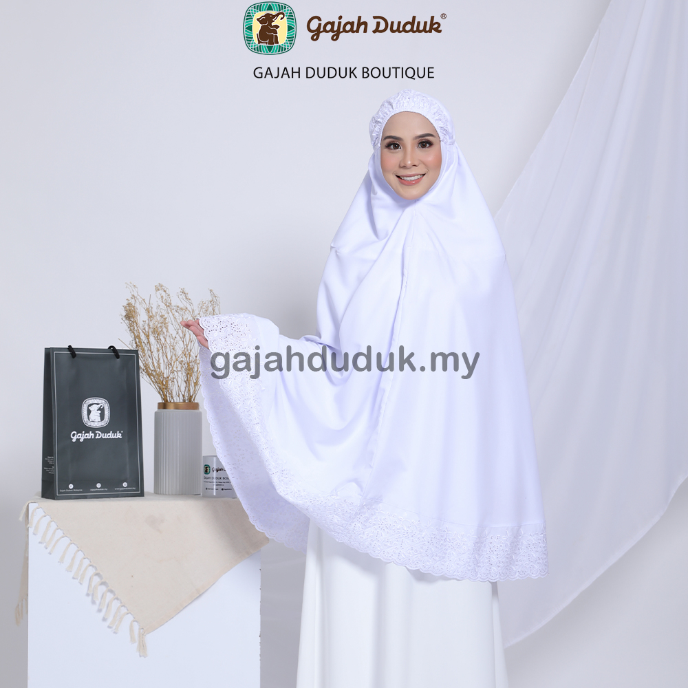 Telekung Umrah & Haji Kain Cotton Sejuk, Selesa dan Premium (Telekung Sahaja)