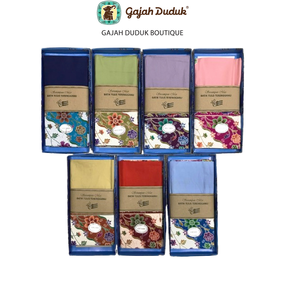 Premium Kain Batik Tulis Terengganu Berjahit Berkualiti Tinggi (KOTAK EKSKLUSIF)