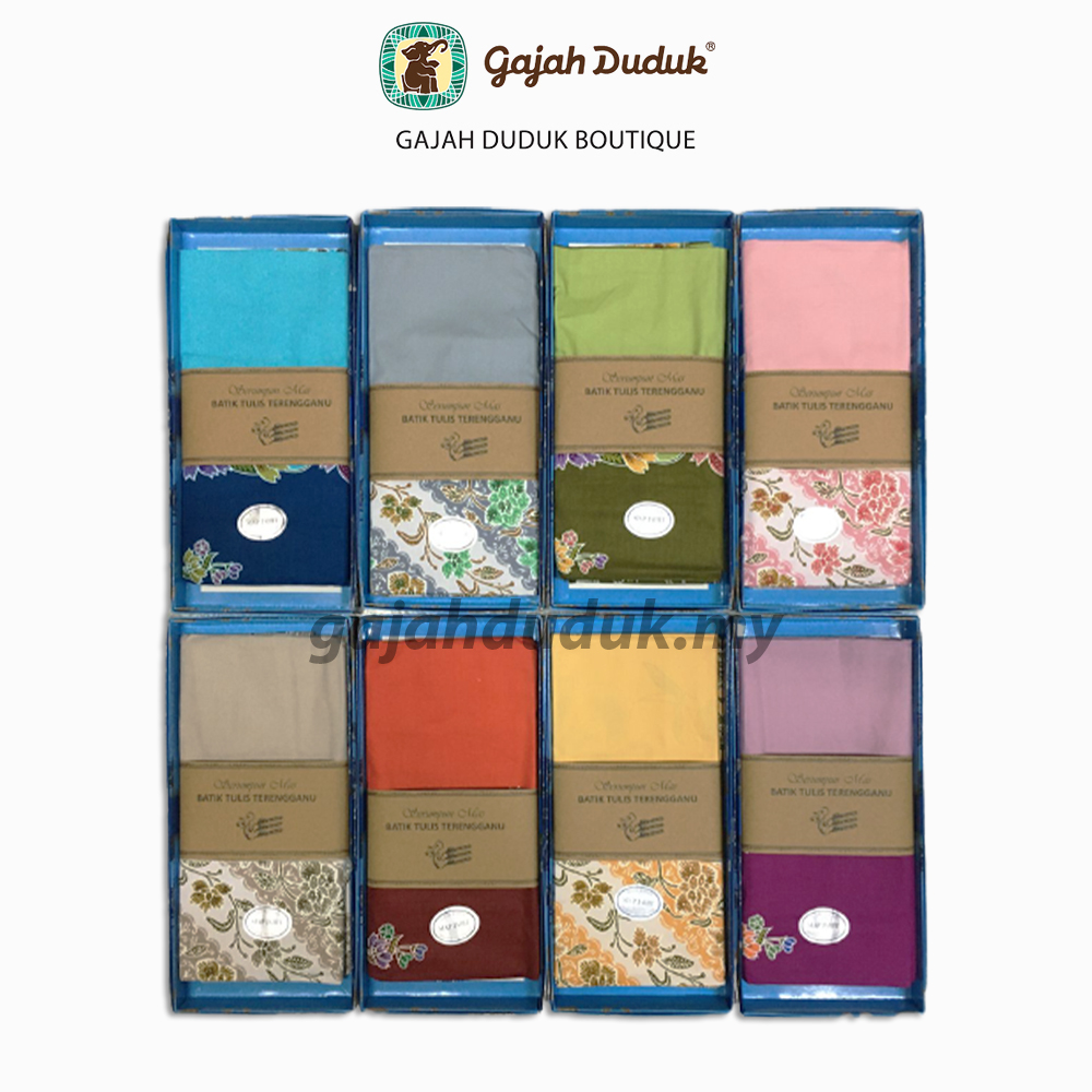 Premium Kain Batik Tulis Terengganu Berjahit Berkualiti Tinggi (KOTAK EKSKLUSIF)