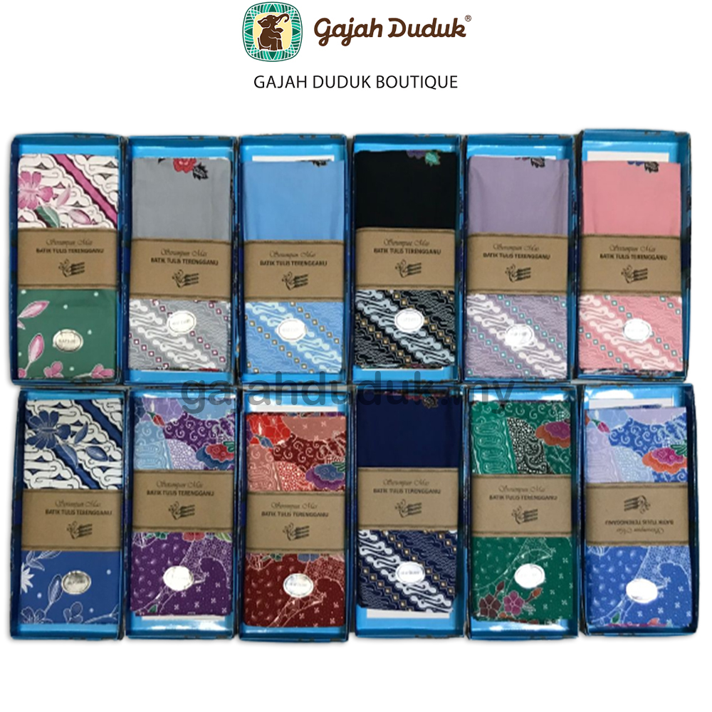 Premium Kain Batik Tulis Terengganu Berjahit Berkualiti Tinggi (KOTAK EKSKLUSIF)