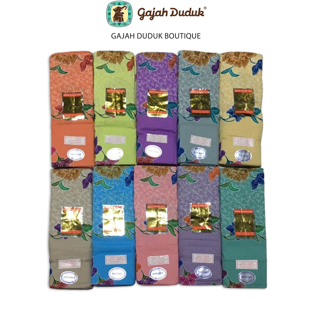 Kain Batik Mutiara Mas Corak Moden Premium Eksklusif Sejuk Lembut (Siap Jahit)