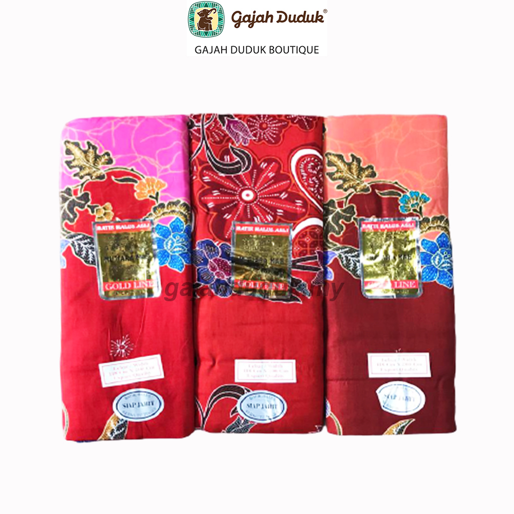 Kain Batik Mutiara Mas Corak Moden Premium Eksklusif Sejuk Lembut (Siap Jahit)