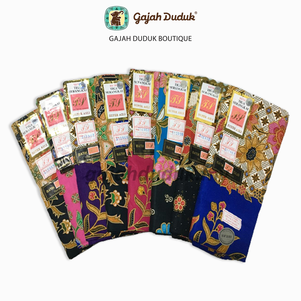 Kain Batik 3 Serangkai Super Asli Lembut, Sejuk, Berkualiti & 100% Cotton