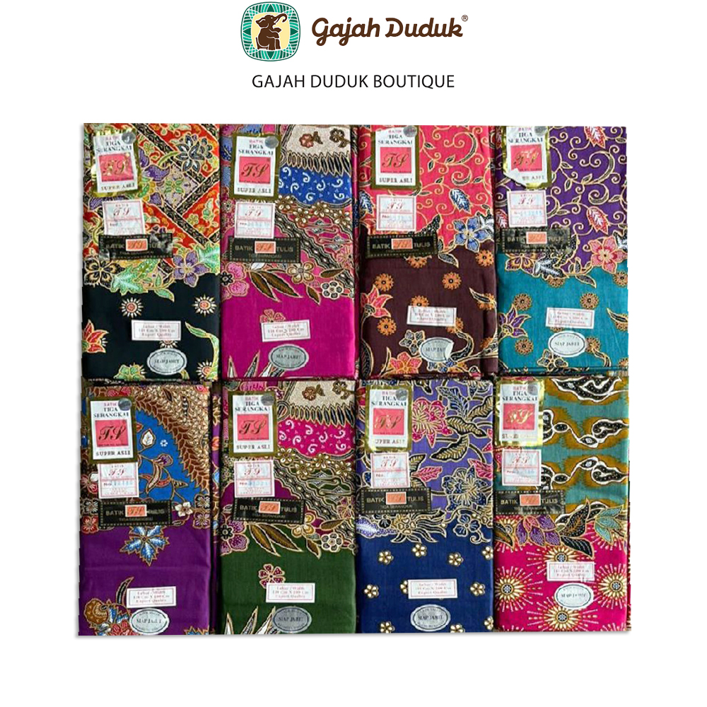 Kain Batik 3 Serangkai  Super Asli Lembut, Sejuk, Berkualiti & 100% Cotton
