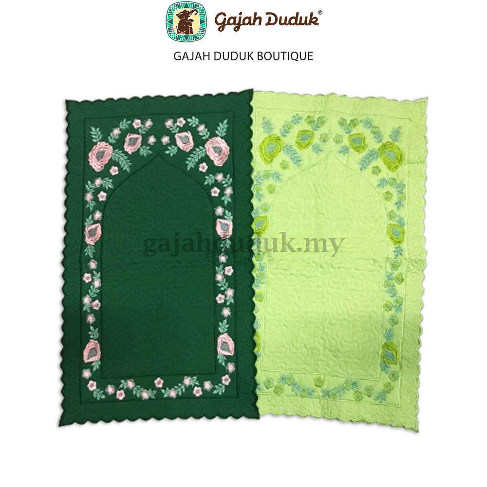 Sejadah Muka Travel Mini Sulam Premium Exclusive High Quality (Made in Turkey)