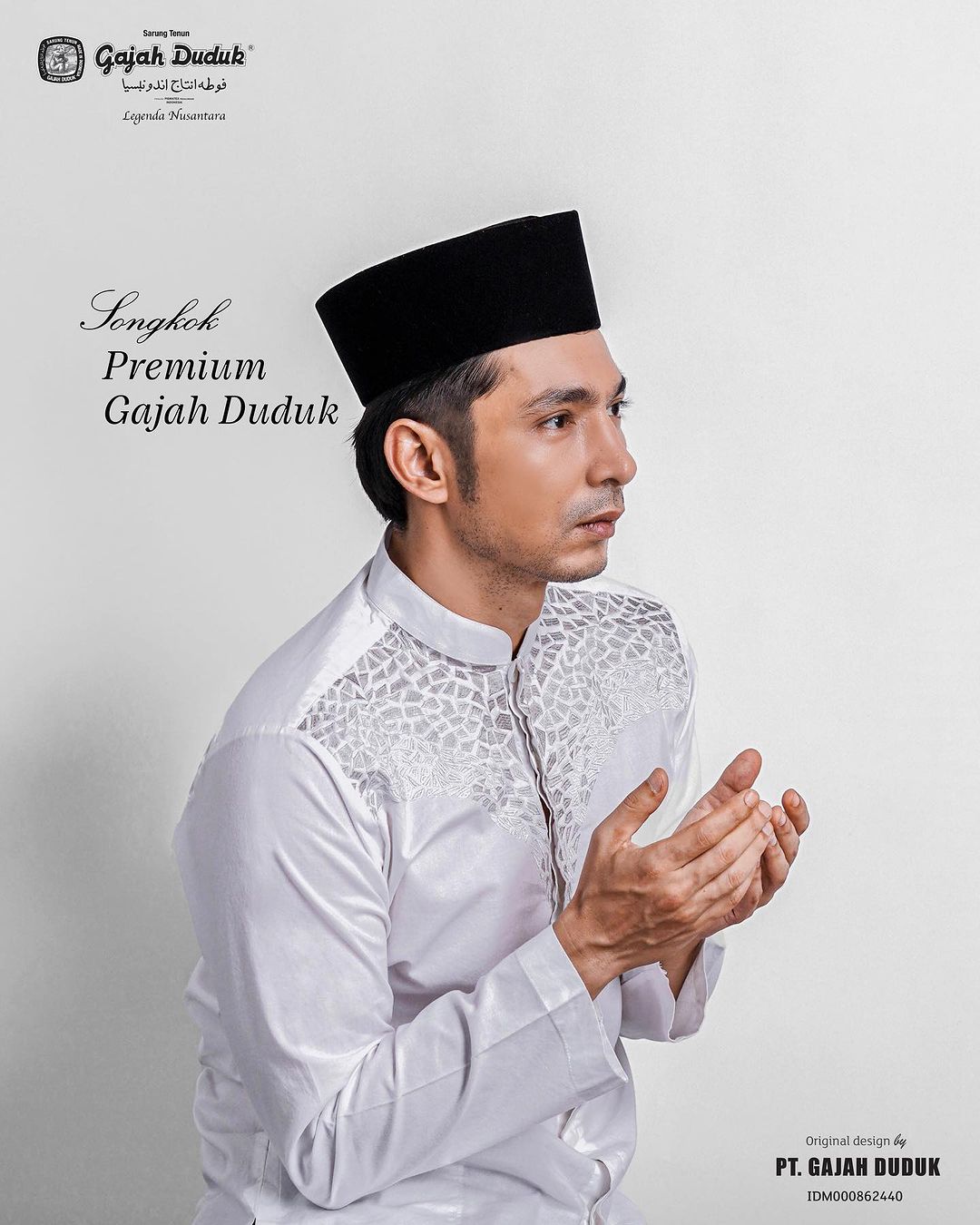 Kopiah Songkok Lipat Umrah Haji  Eksklusif Mudah Dibawa & Boleh Lipat