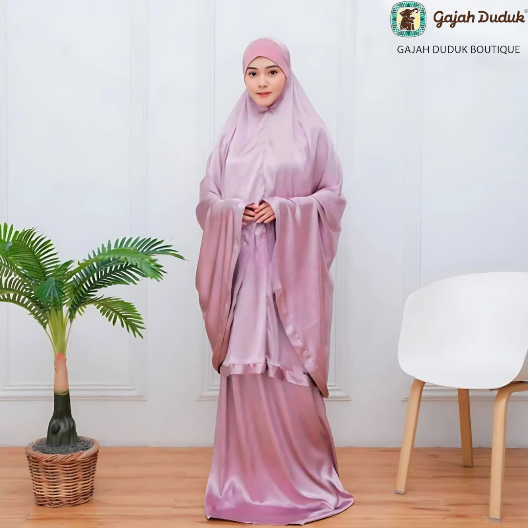 Telekung Shimmer Sulam Exclusive Sesuai Untuk Dijadikan Hantaran Nikah Tunang Kahwin