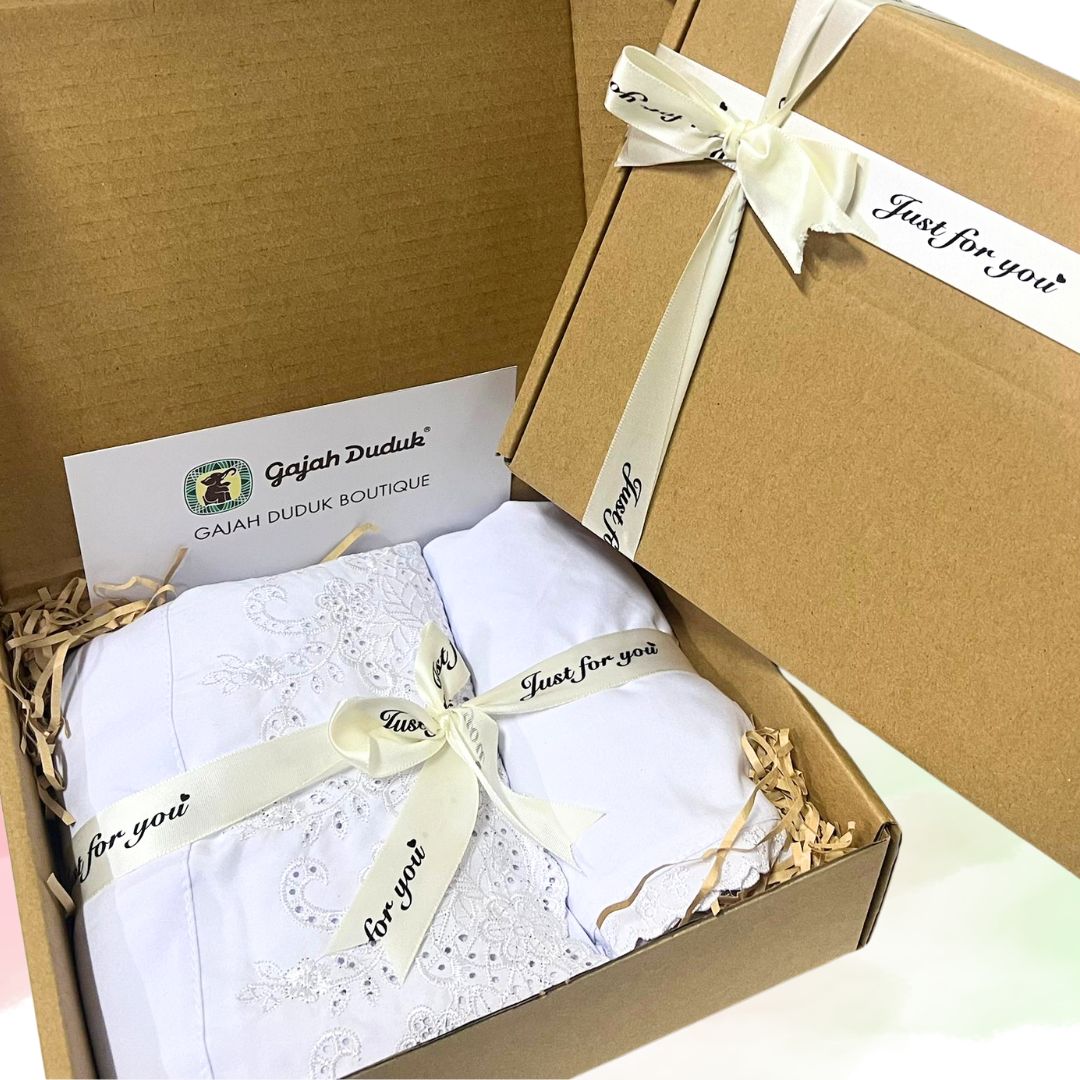 Set Gift Box Telekung Premium Cotton Sesuai Untuk Hadiah Kepada Yang Tersayang