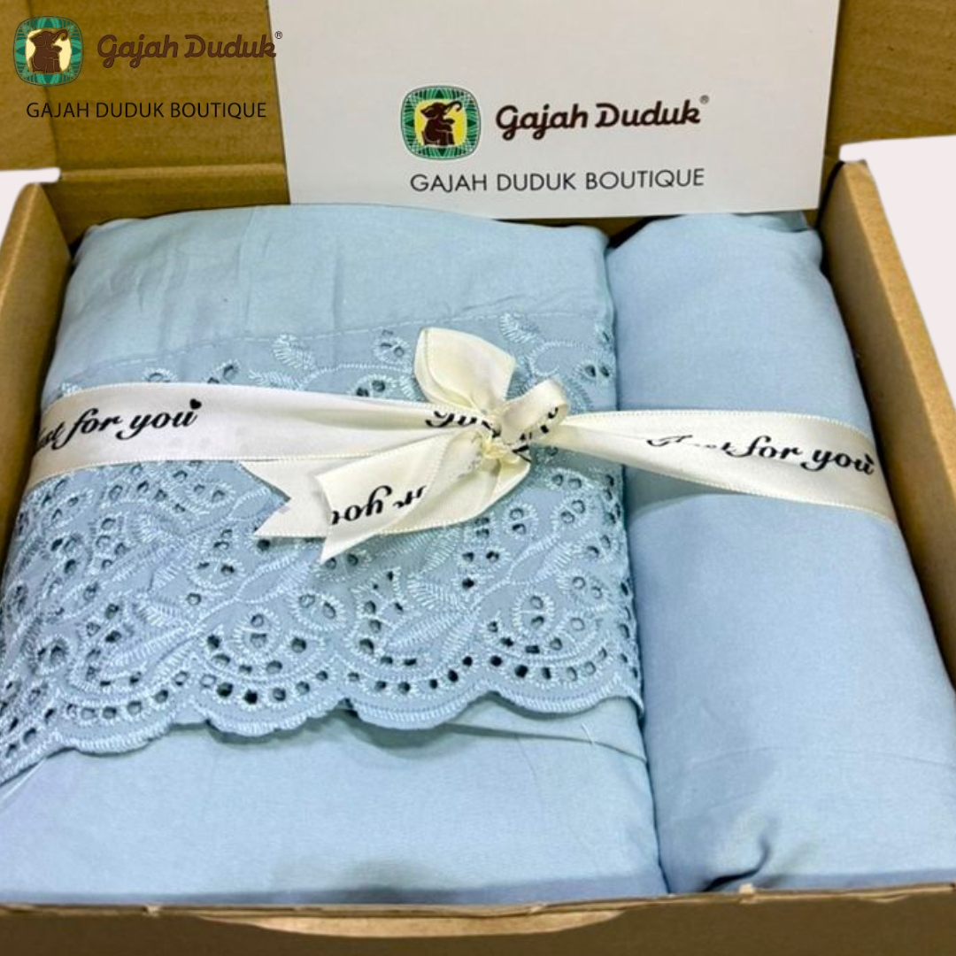 Set Gift Box Telekung Premium Cotton Sesuai Untuk Hadiah Kepada Yang Tersayang