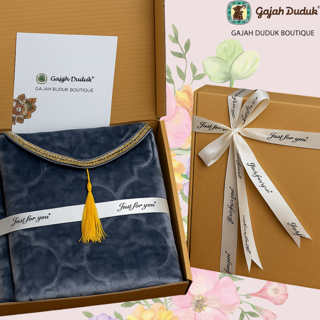 Gift Box Sejadah Gebu Lembut Premium Sesuai Untuk Hadiah & Hantaran Kepada Yang Tersayang