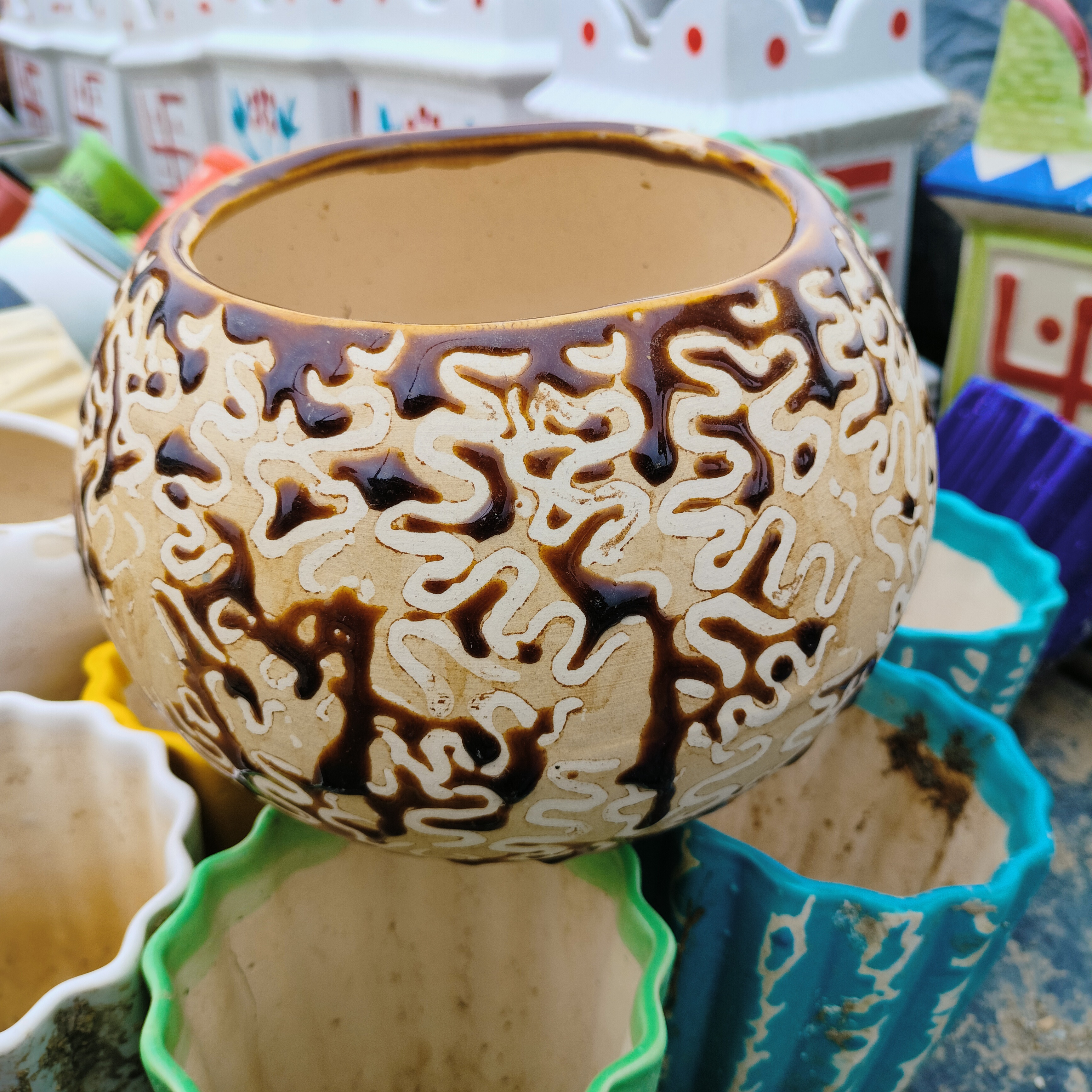 Decorative Ceramic Pot-10"