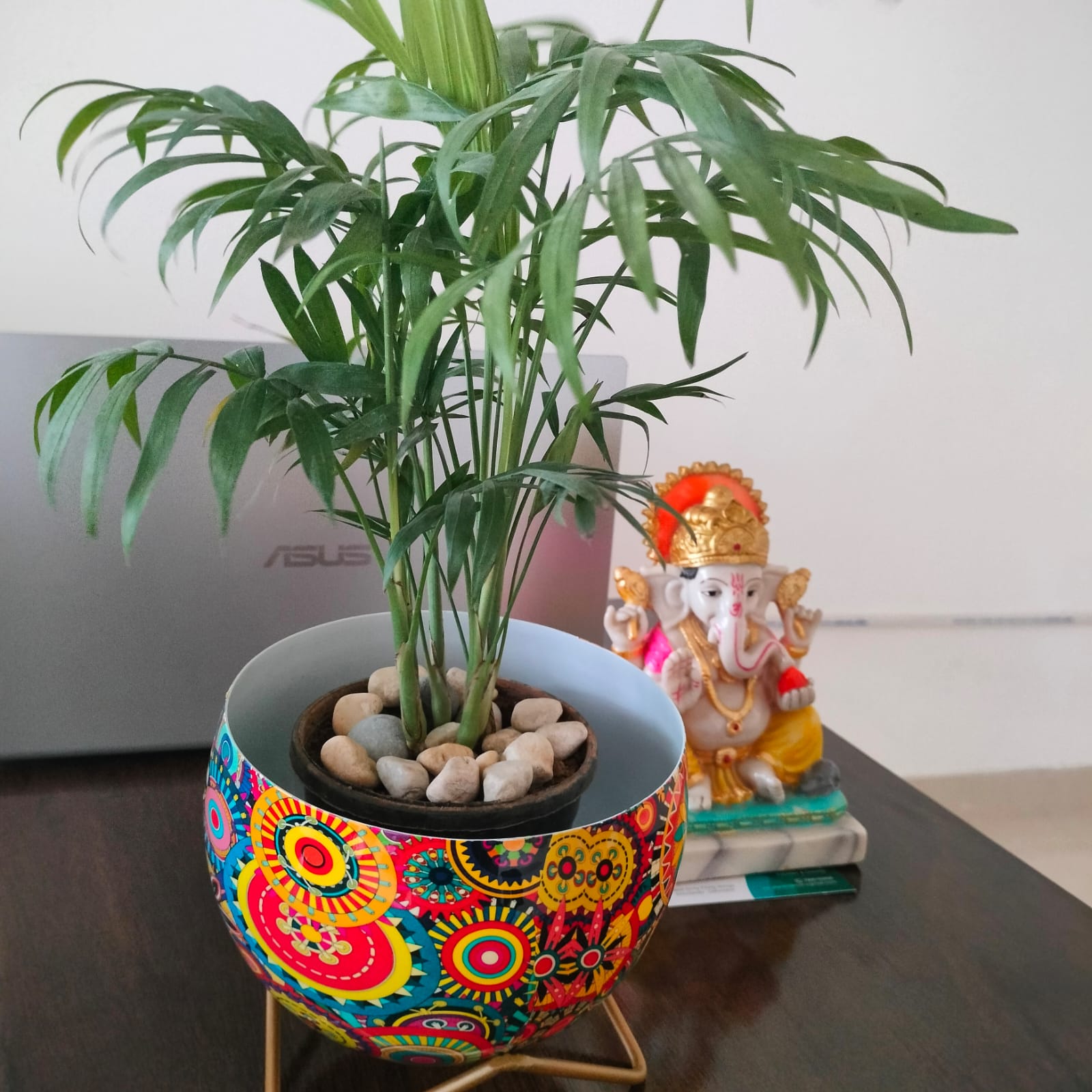 Apple Metal Pot with stand