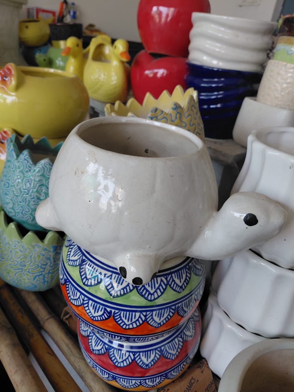 Ceramic Turtle Planter