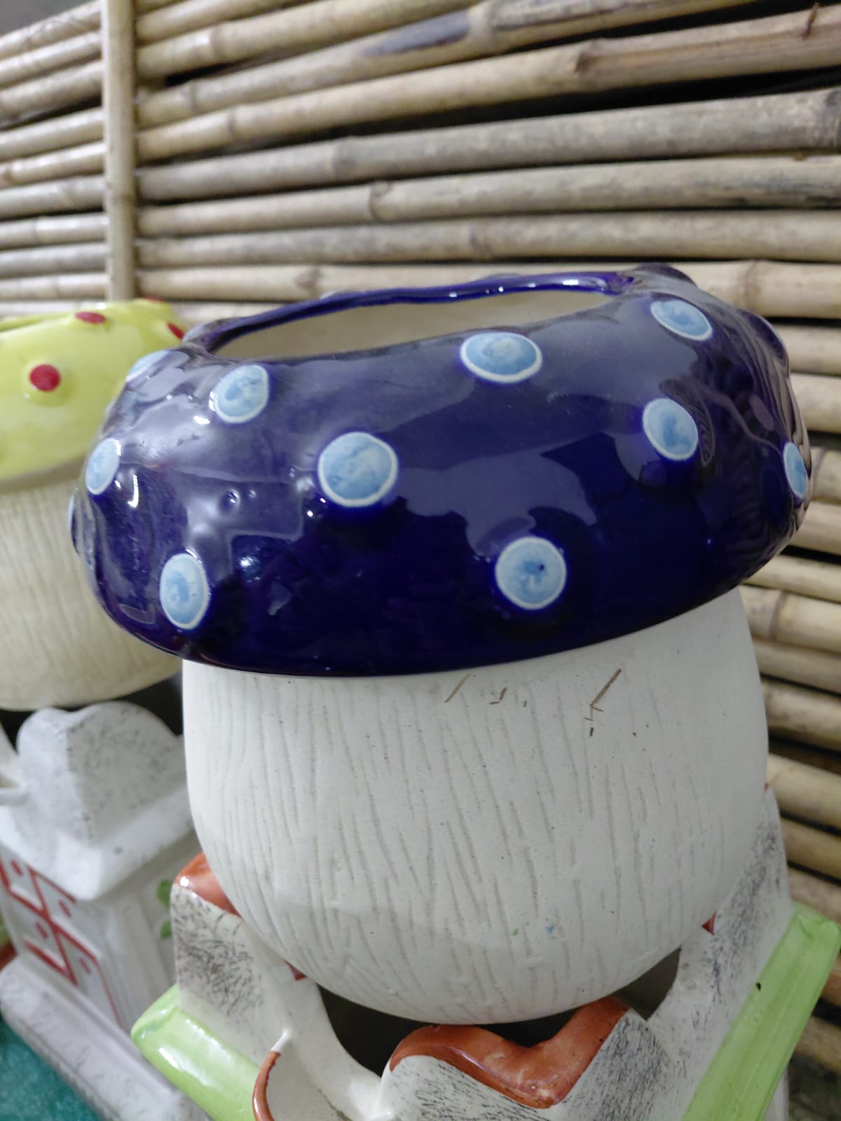 Ceramic Mushroom Planter-10"