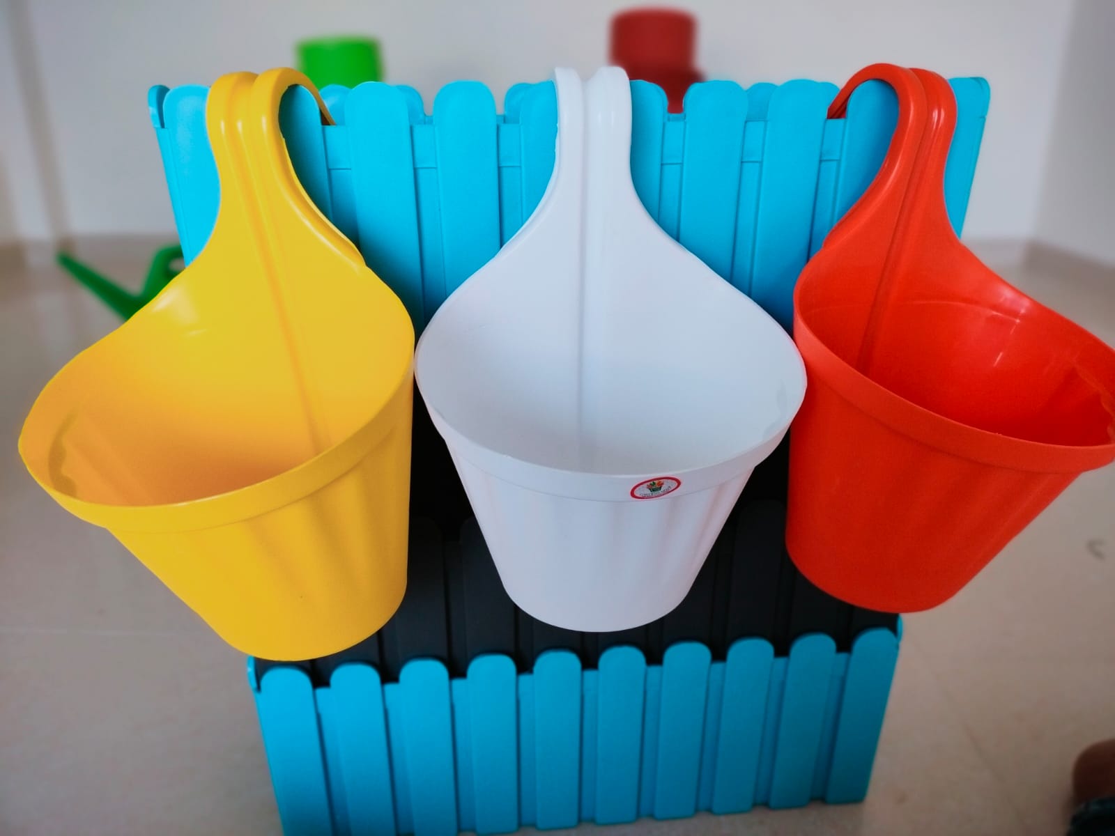 Garden's Need Colorful Hanging Plastic Mugs