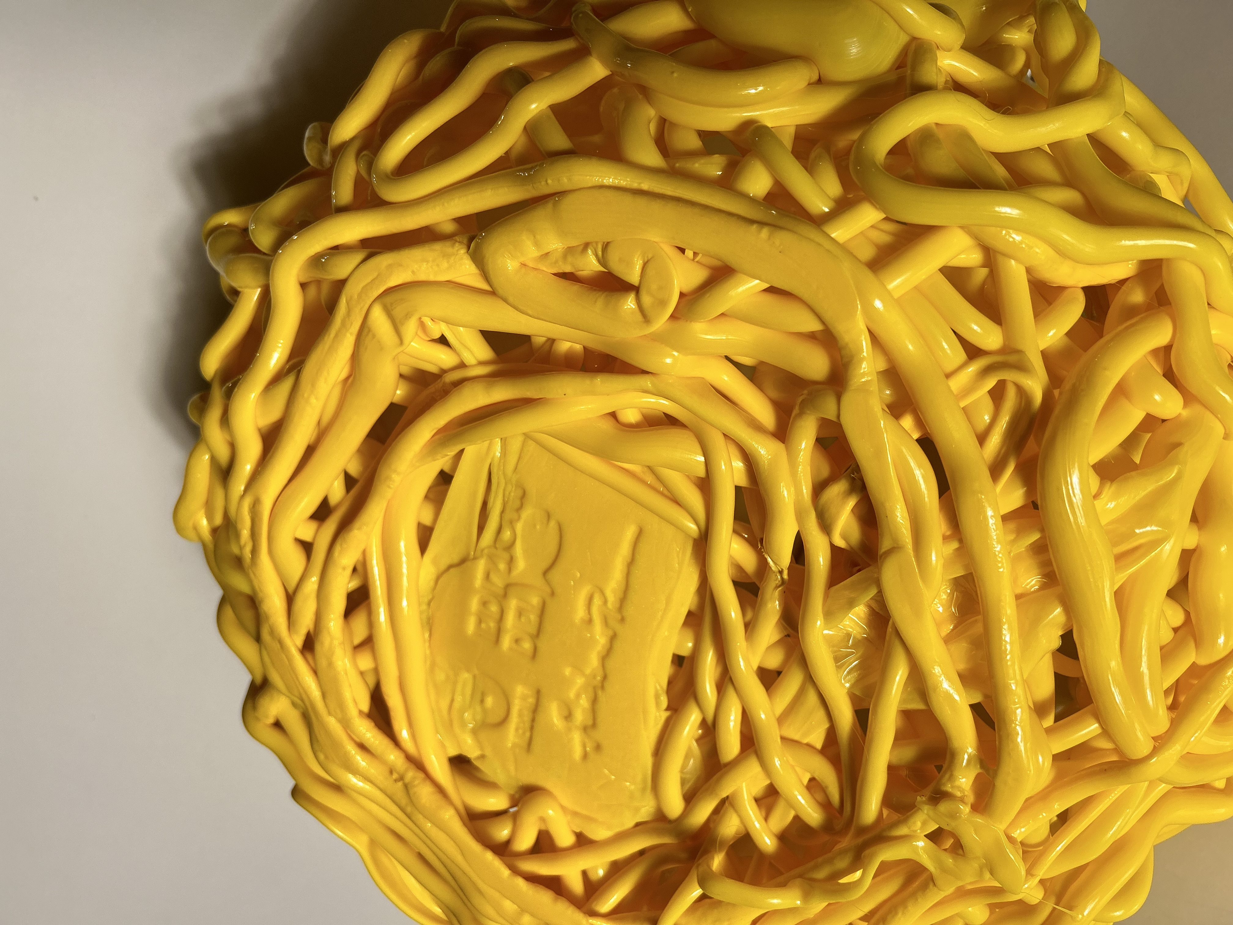 Gaetano Pesce Meritalia 2010 Soft resin basket "senzafine" round big 