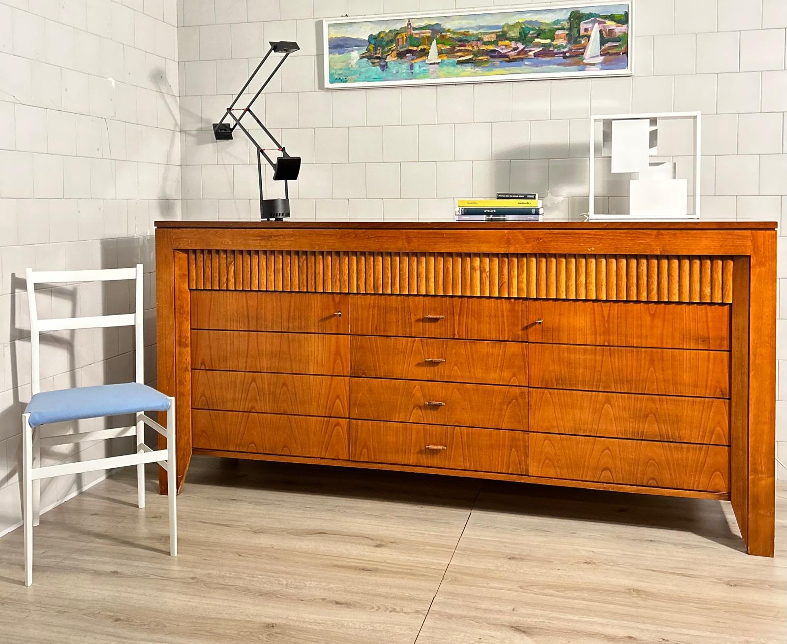 Sideboard cherry wood designed by Morelato 
