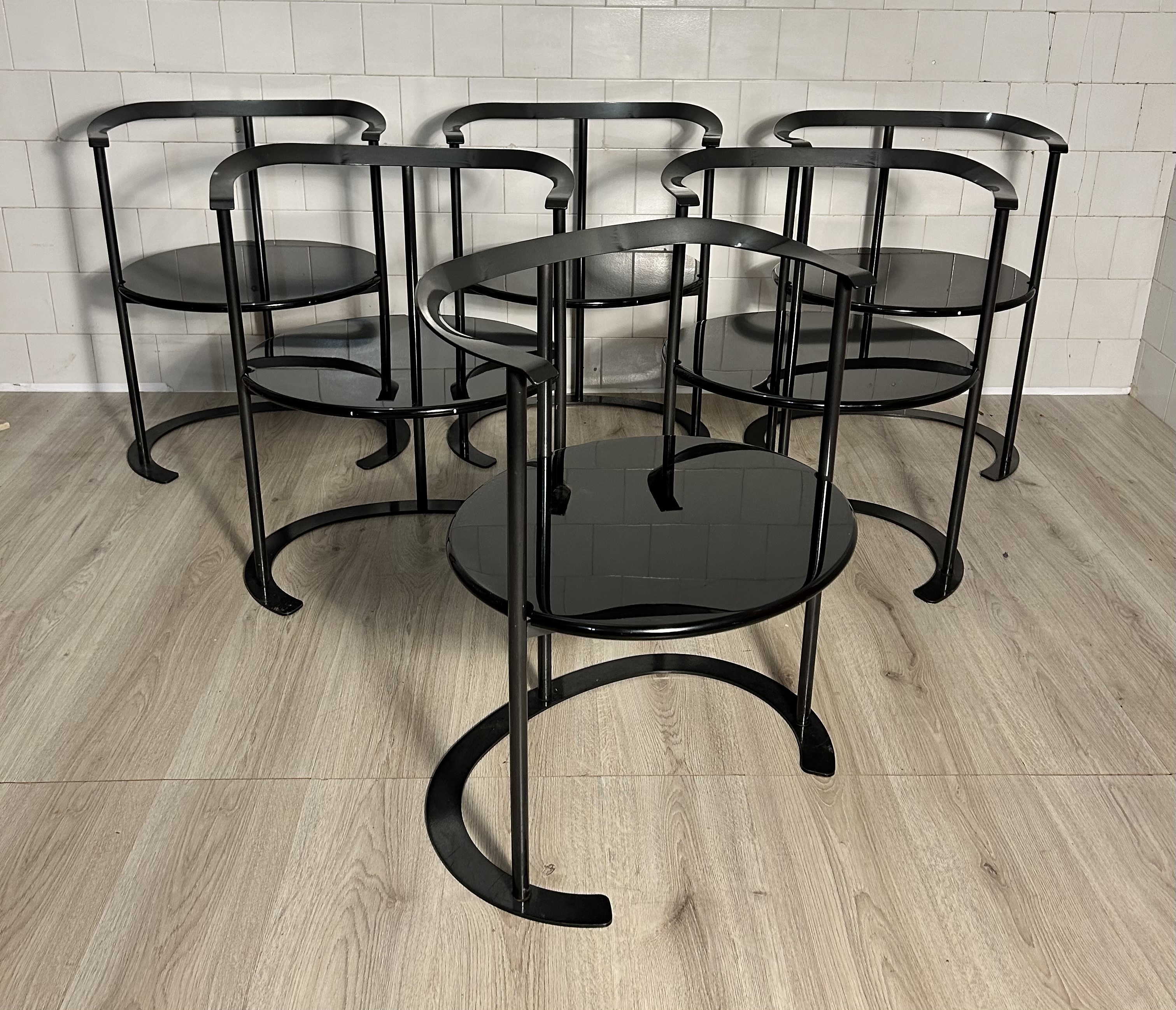“Catilina” Set Of 2 Iconic Chairs Design By Luigi Caccia Dominioni Prod. Azucena 