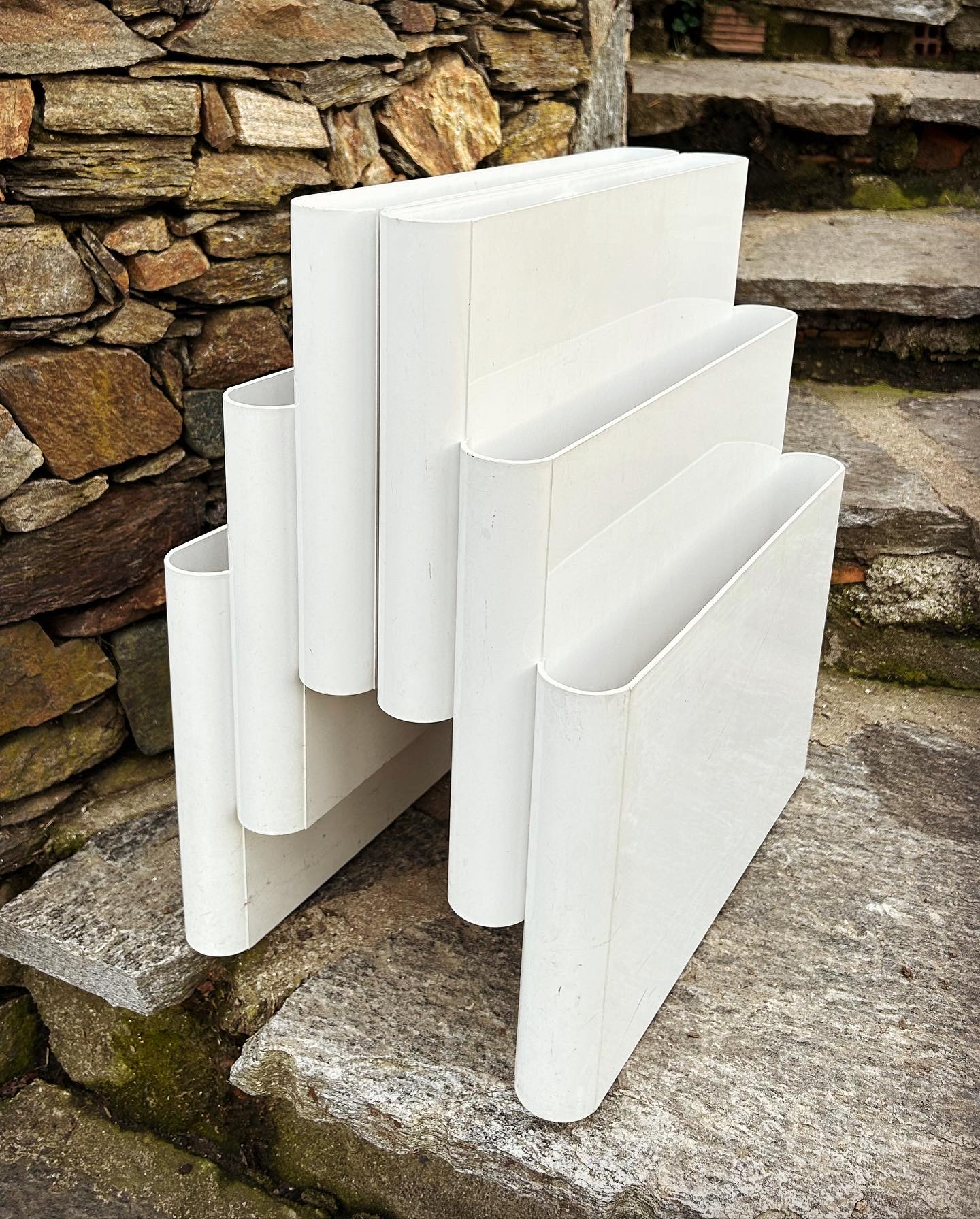 Magazine Rack Design by Giotto Stoppino Prod. by Kartell, 1960