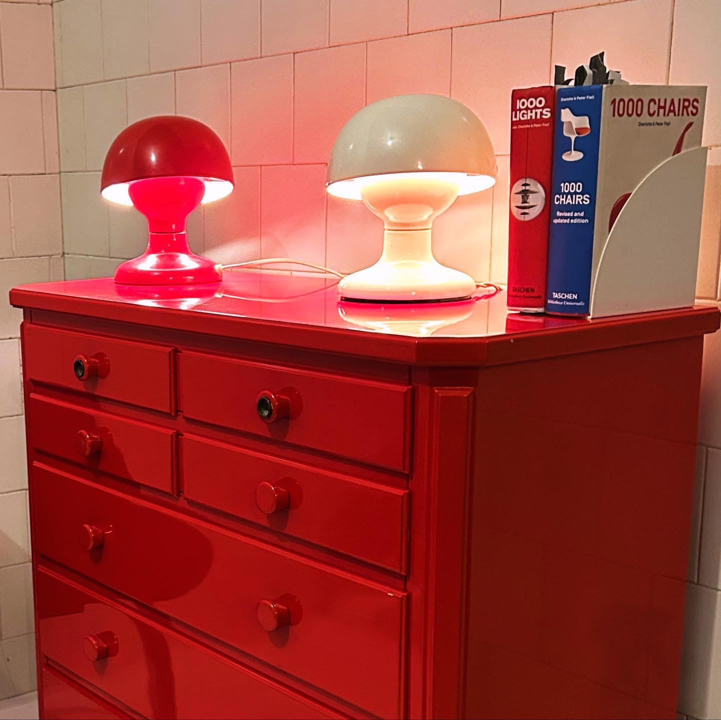 Italian Midcentury Dresser in Red Lacquered Wood , 1970, Italy