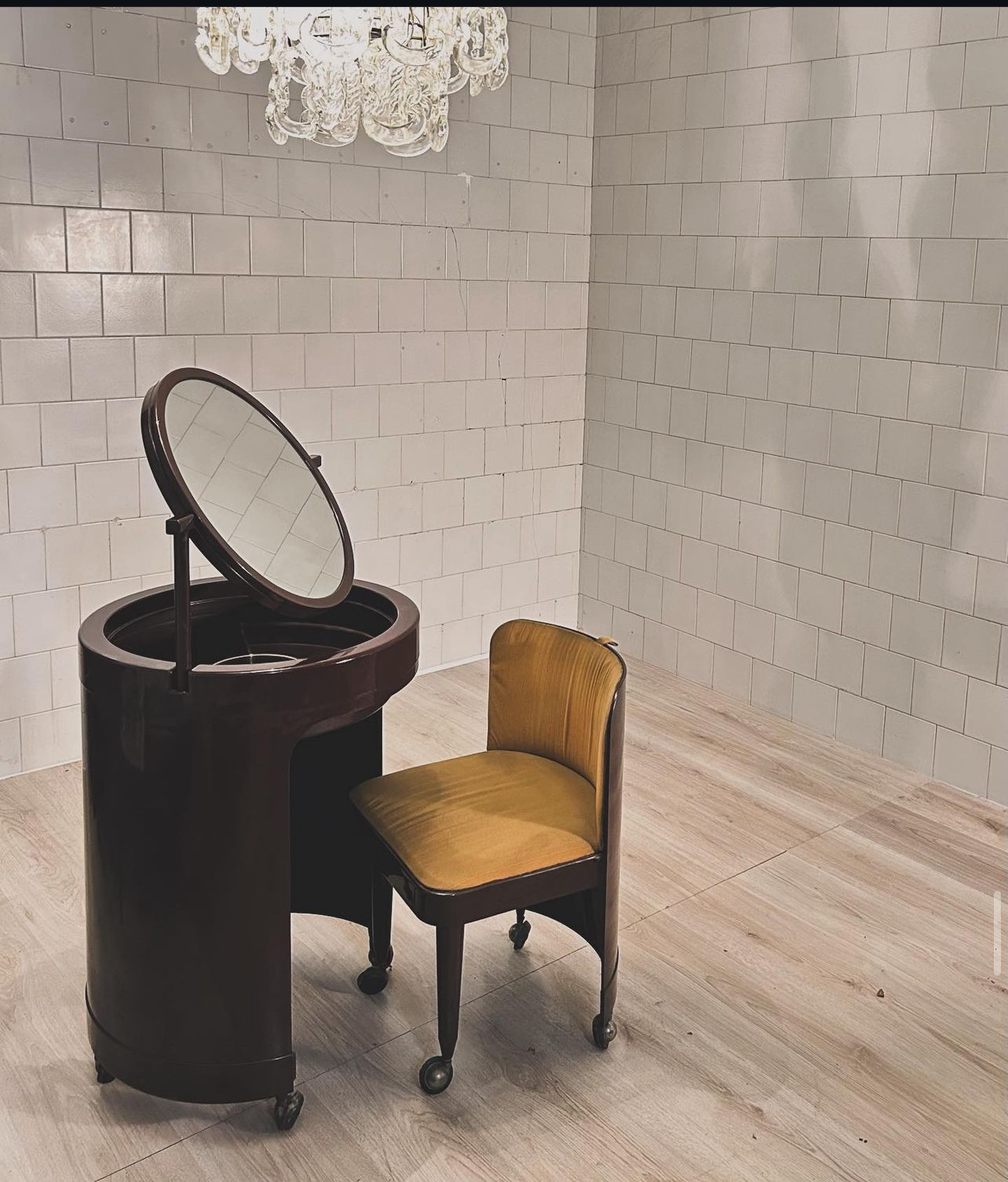 Vanity Dresser by Studio Kastilia Silvi in Italy (1970s) Silvi is a pvc dressing table complete with mirror and stool.