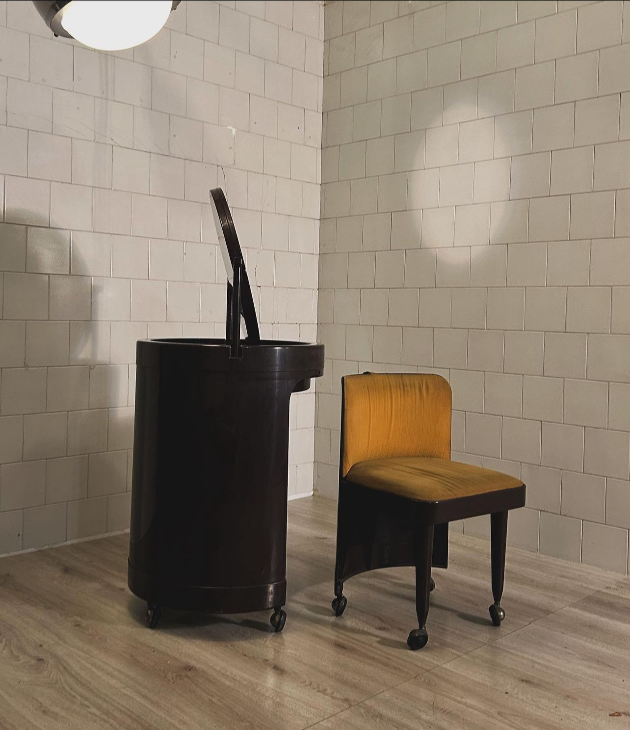 Vanity Dresser by Studio Kastilia Silvi in Italy (1970s) Silvi is a pvc dressing table complete with mirror and stool.