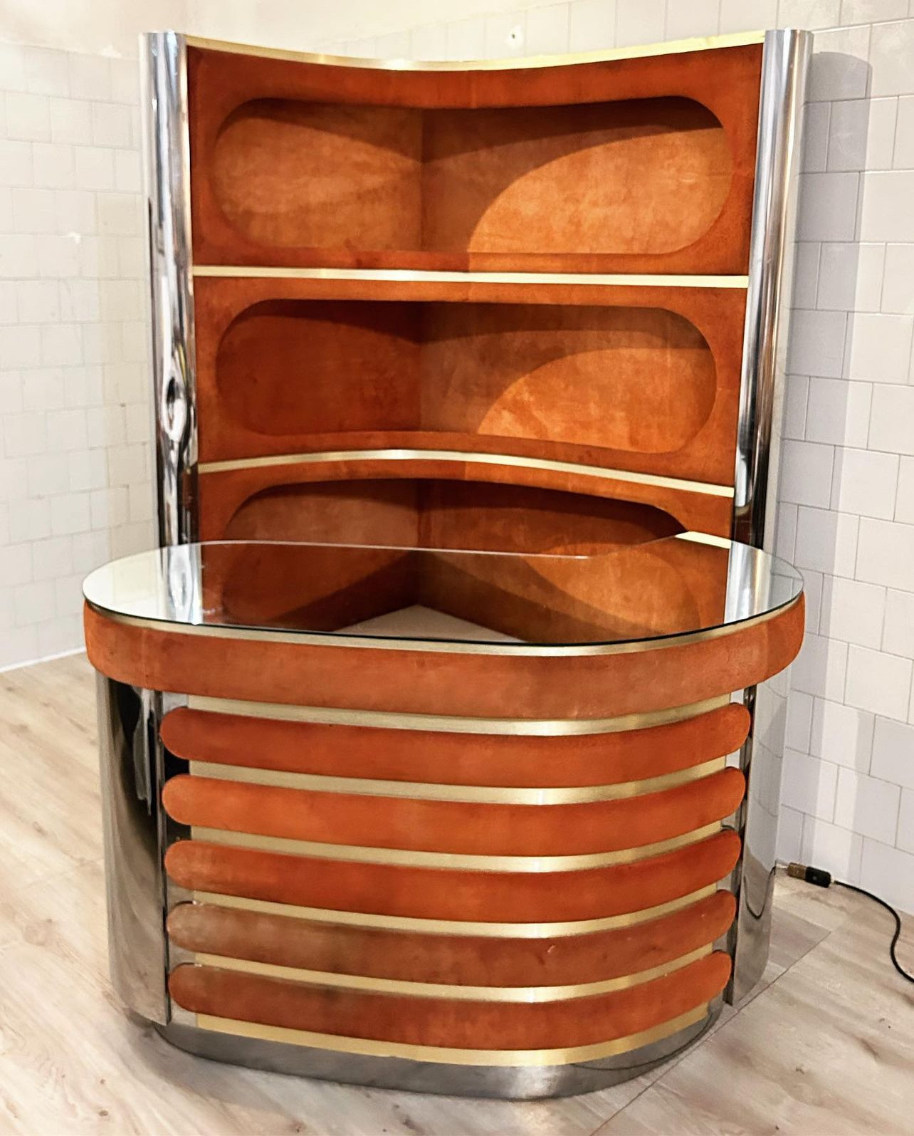 Iconic Bar Design by Willy Rizzo, 1970s 