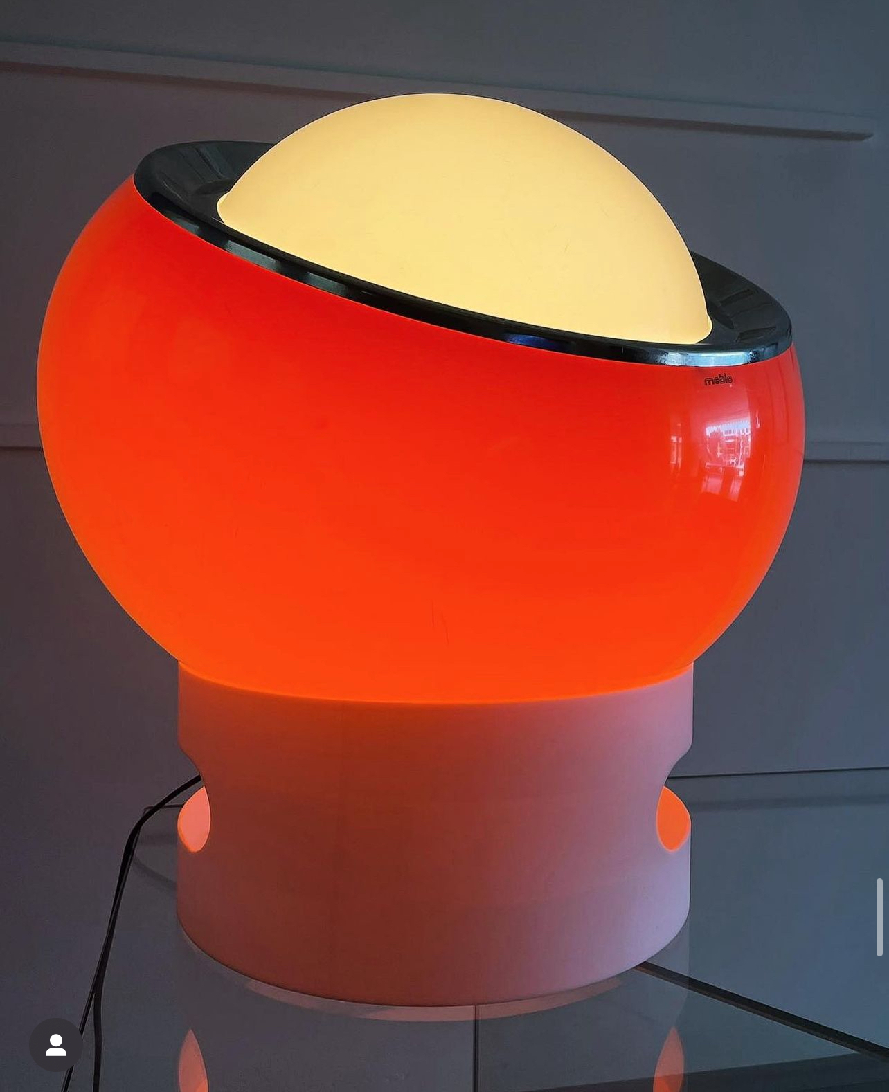 "Clan" Floor Lamp By Melbo Harvey Guzzini, 70s