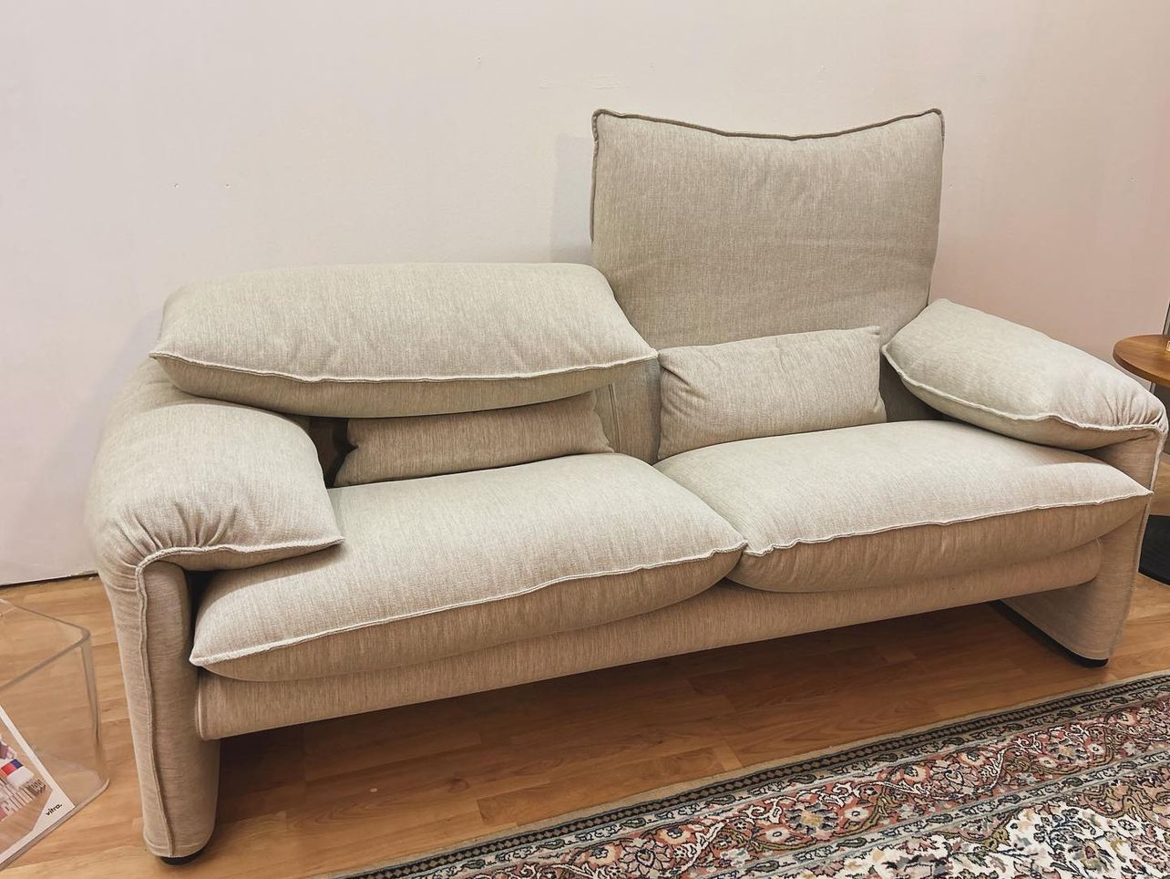 Divano Mod. Maralunga 2 Posti, Design Vico Magistretti