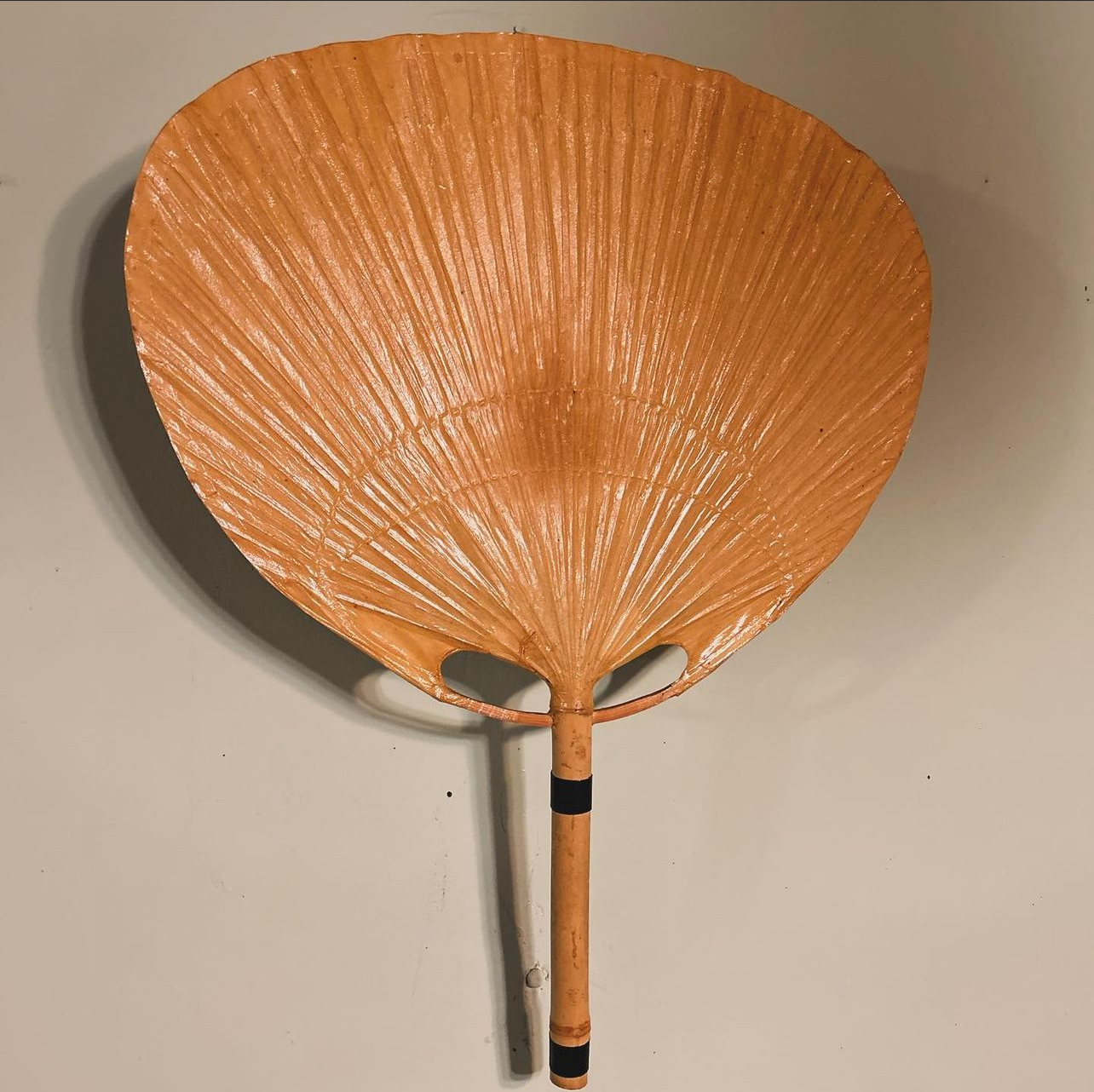Ingo Maurer Uchiwa Wall Lamp by Ingo Maurer Design, Germany 1970s
