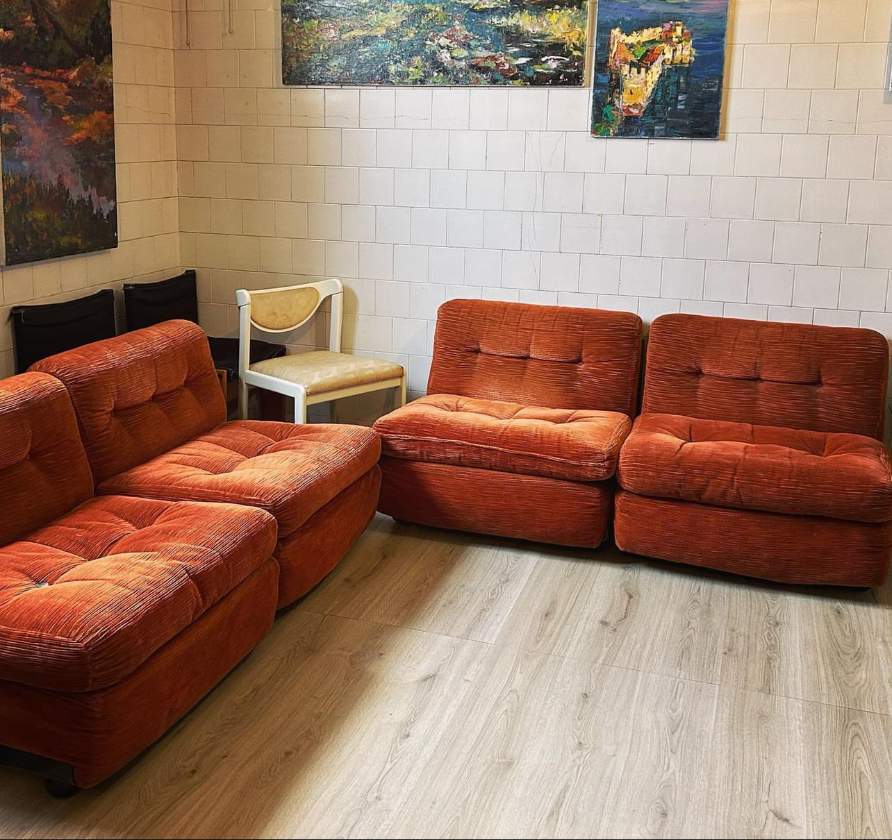Set 4 Amanta Sofa Modular Armchair Design By Mario Bellini B&B 1977