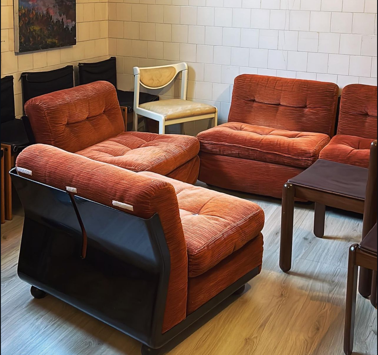 Set 4 Amanta Sofa Modular Armchair Design By Mario Bellini B&B 1977